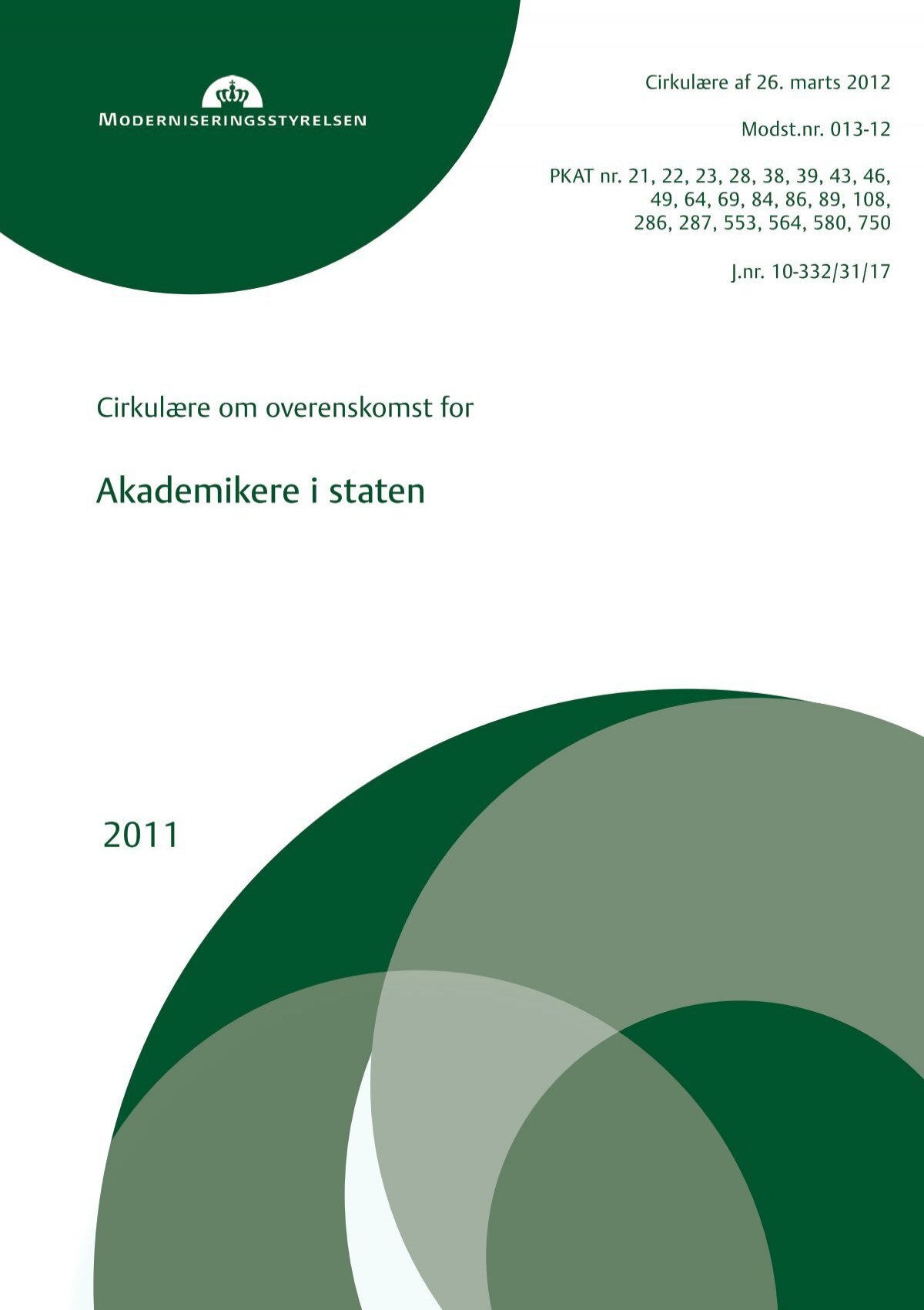AC-fællesakademisk overenskomst OK11 ny version marts 2012