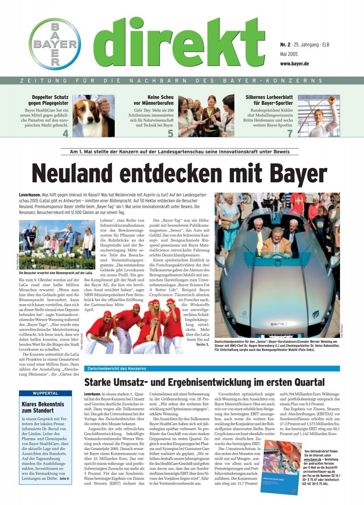 Neuland Entdecken Mit Bayer Wuppertal Bayer
