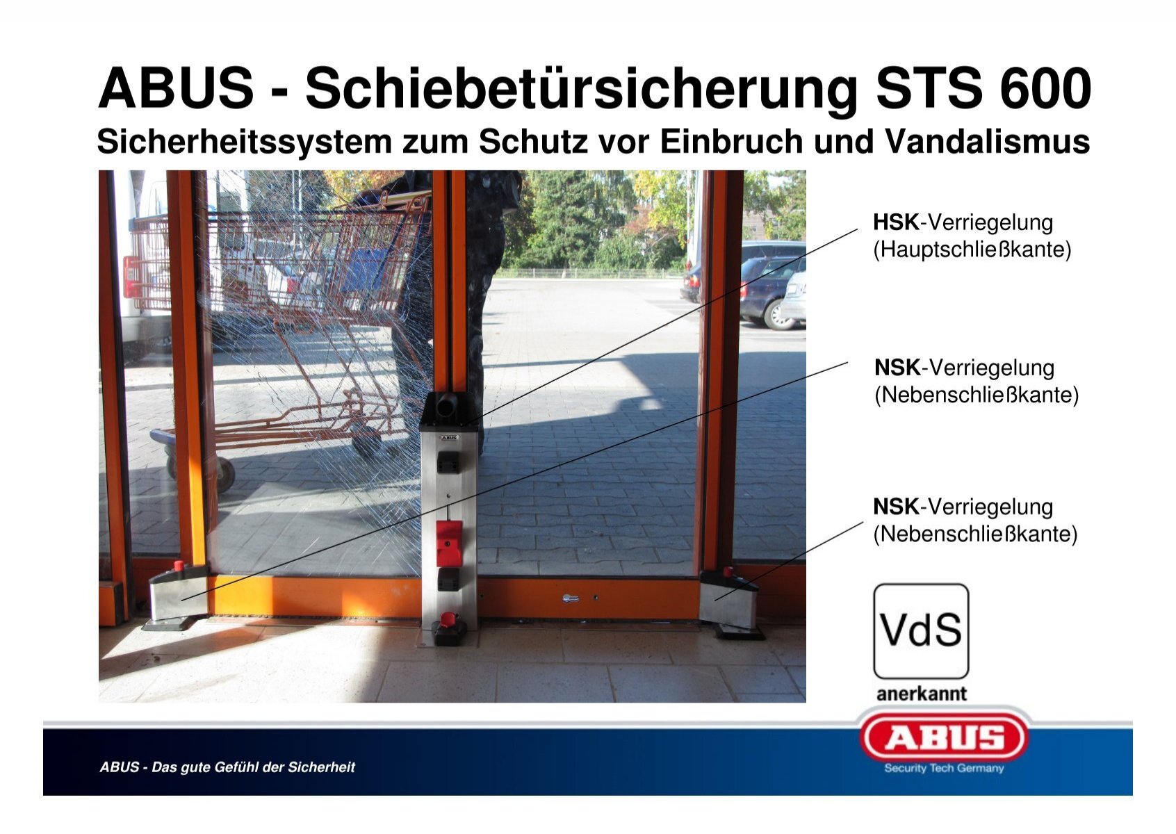 ABUS Schiebetürsicherung STS600 für Automatiktüren