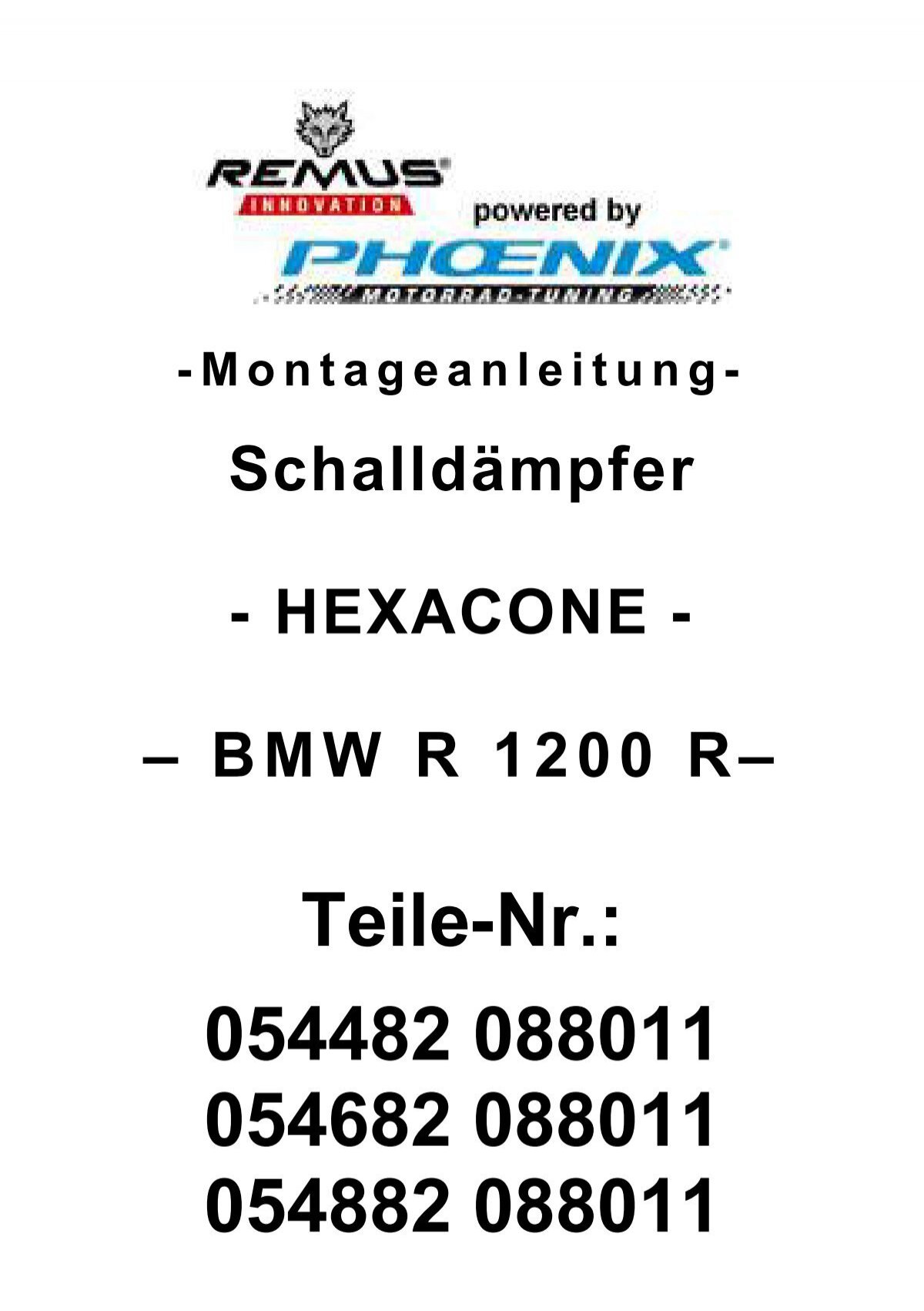 BMW R 1200 R - Phoenix Motorrad Tuning