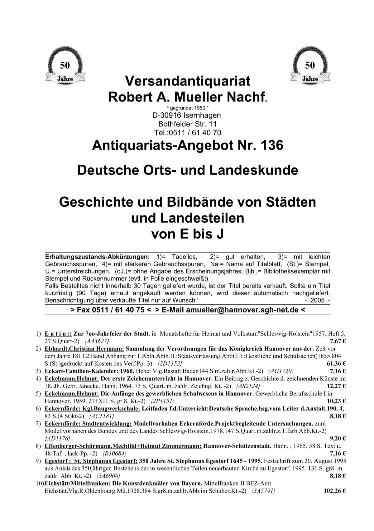 Antiquariats Angebot Nr 136 Deutsche Orts Antikbuch24