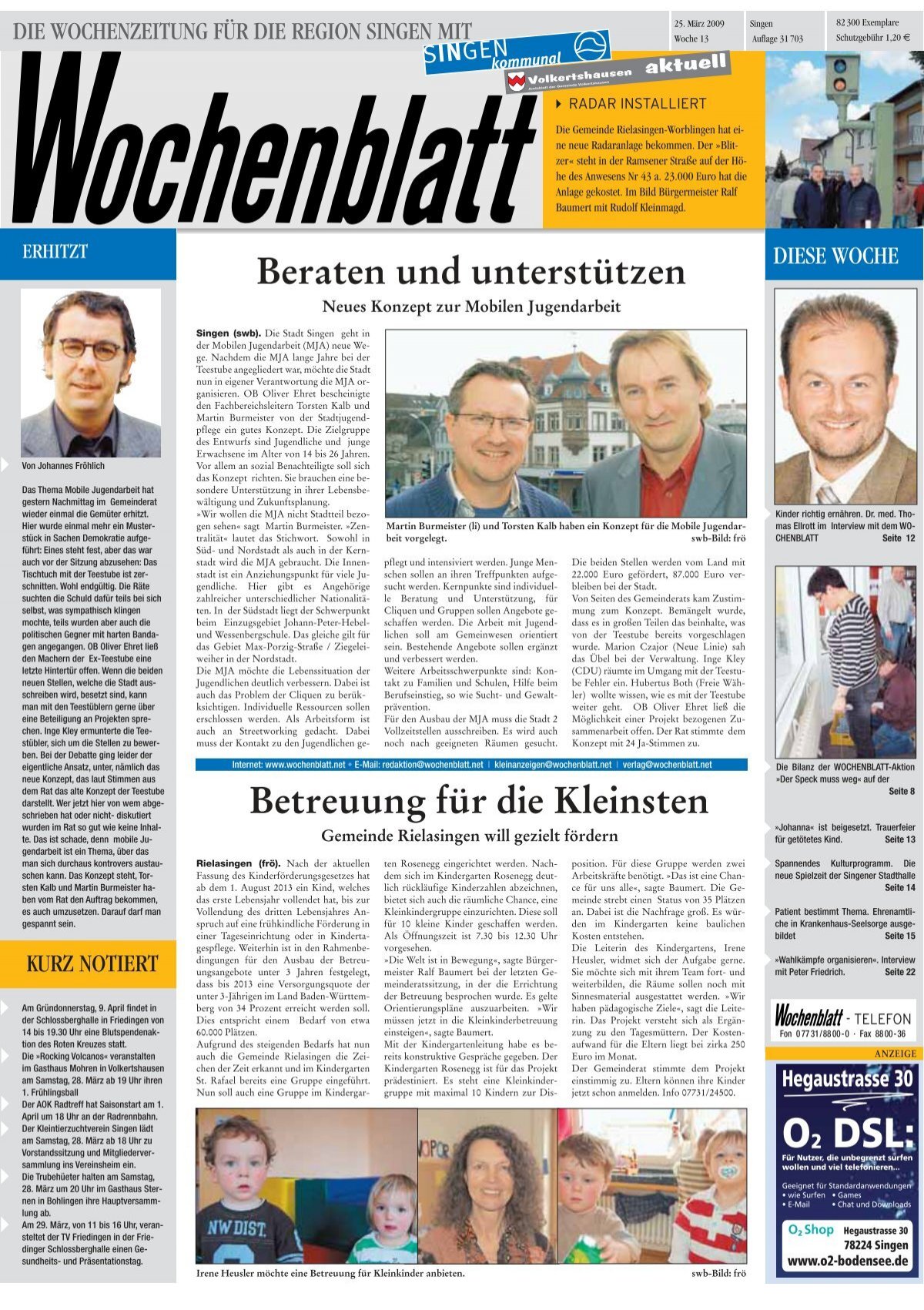 25. März 2009 - Singener Wochenblatt