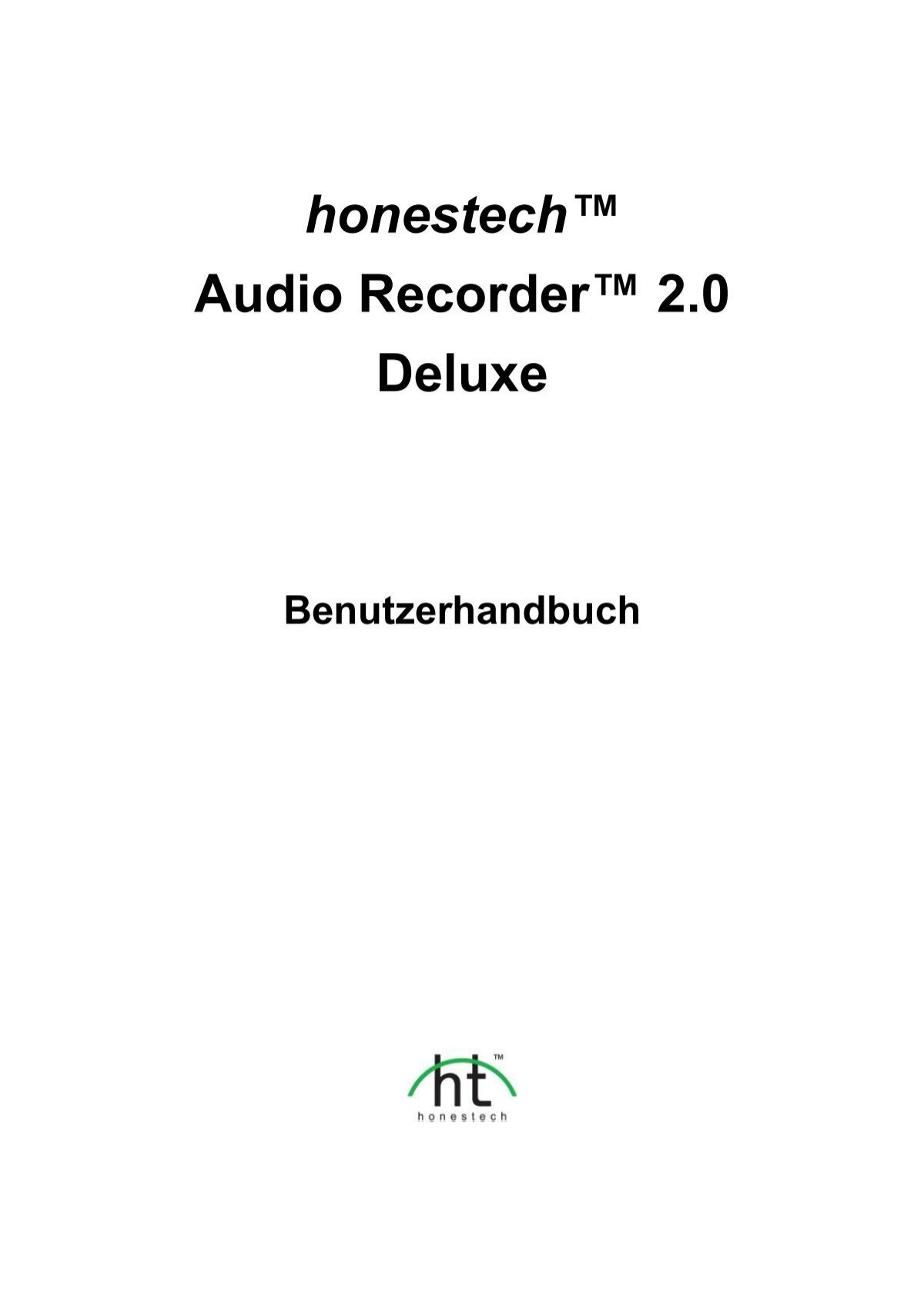 Honestech Audio Software