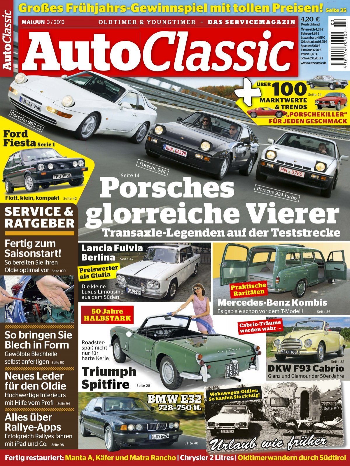 AUTO CLASSIC Porsches glorreiche Vierer (Vorschau)