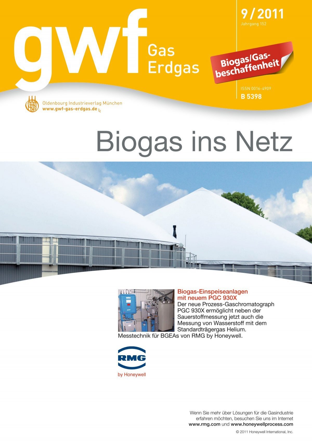 gwf Gas/Erdgas Biogas/Gasbeschaffenheit (Vorschau)