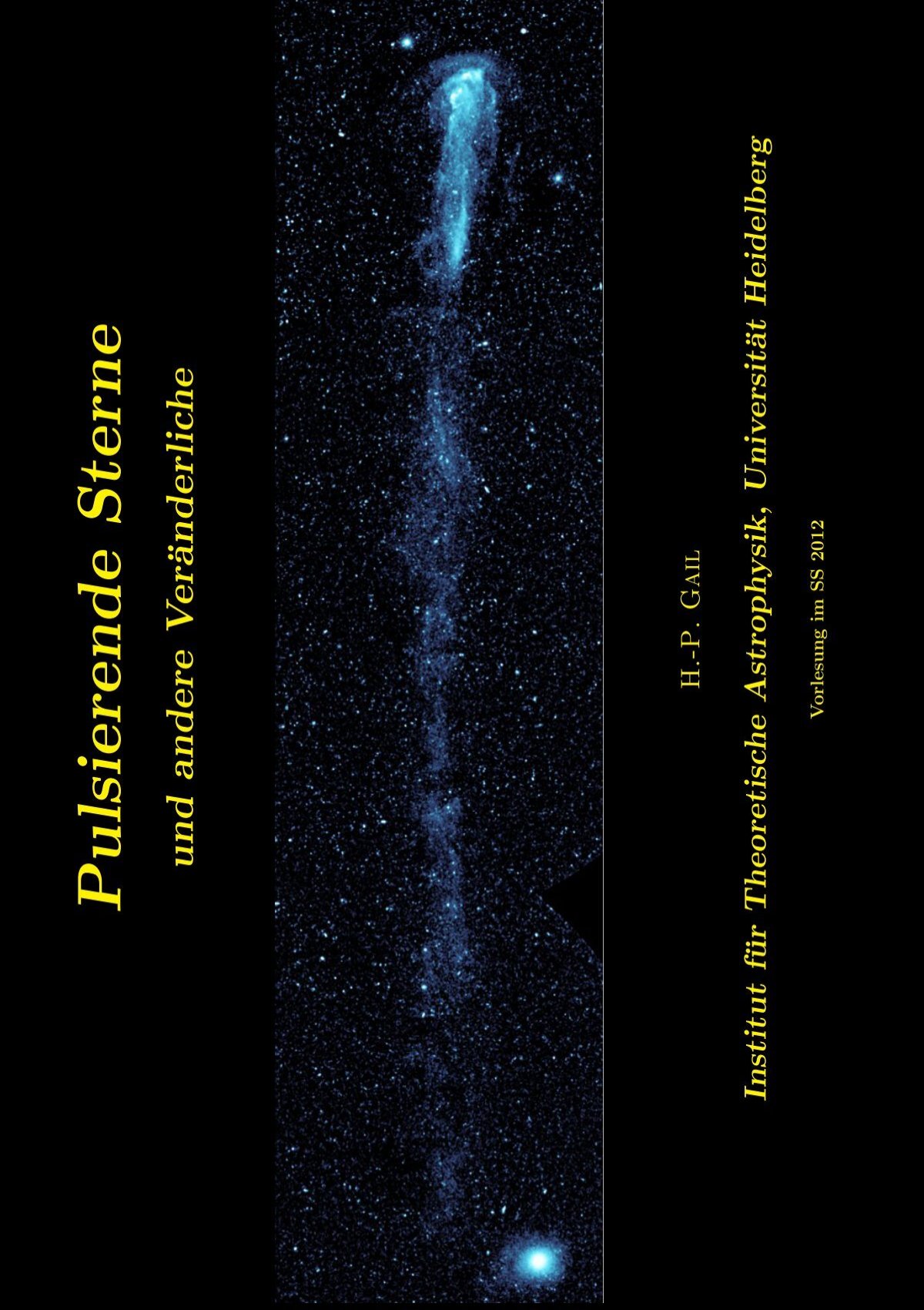 Pulsierende Sterne Institut Fa R Theoretische Astrophysik