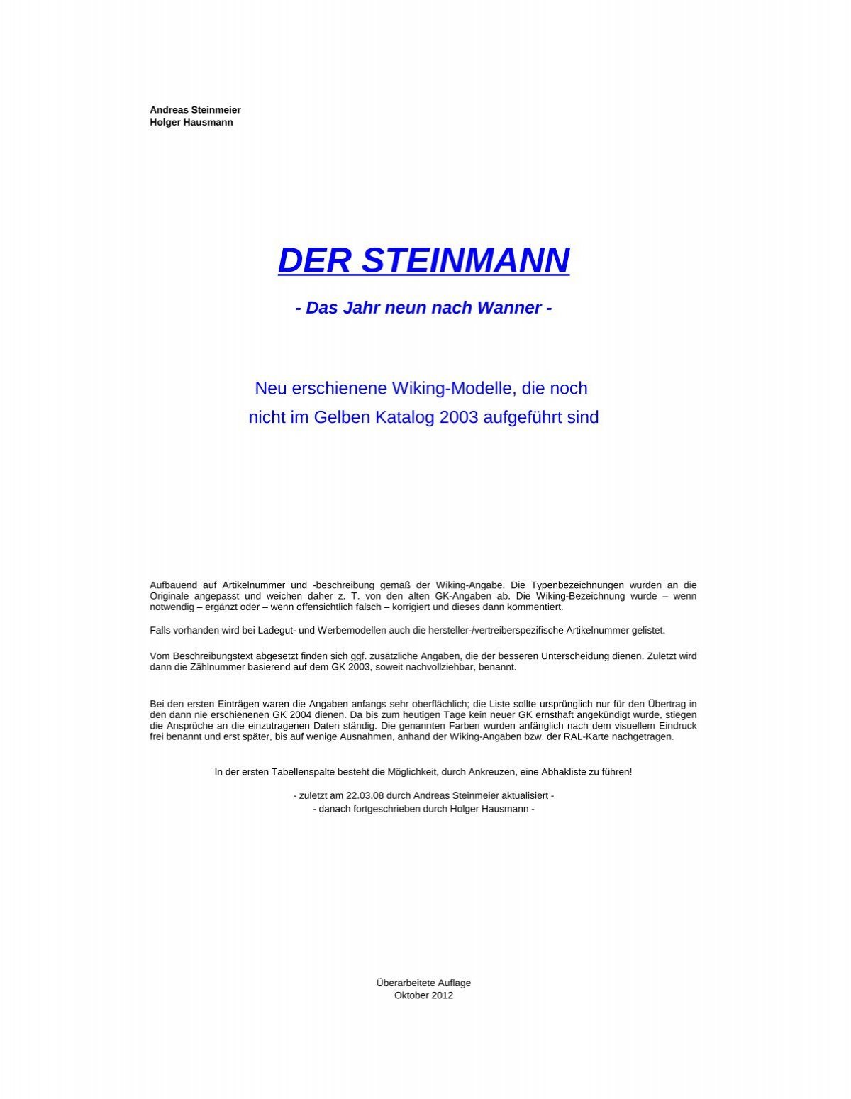 DER STEINMANN - Wikingsammler