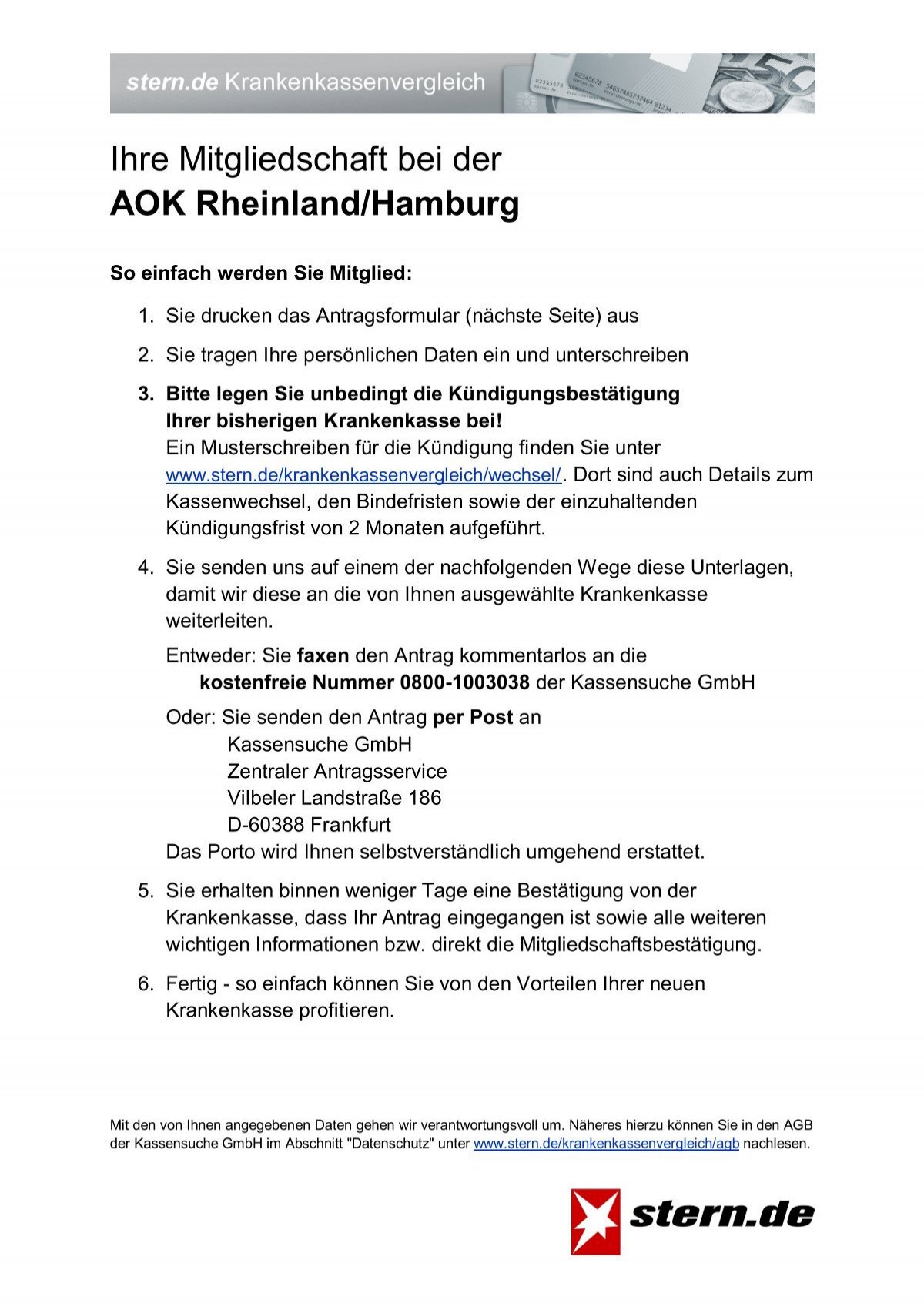 Ihre Mitgliedschaft Bei Der Aok Rheinland Hamburg