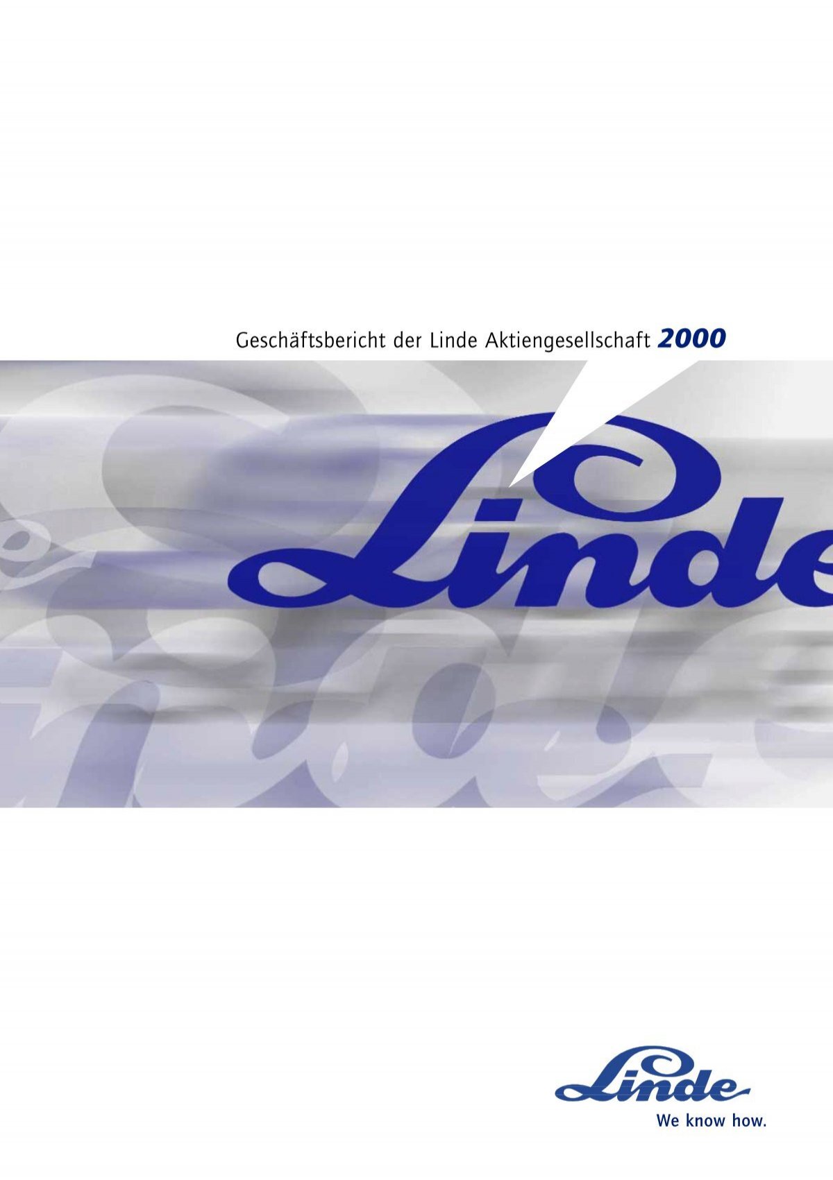 Gescha Ftsbericht Der Linde Aktiengesellschaft 00 The Linde Group