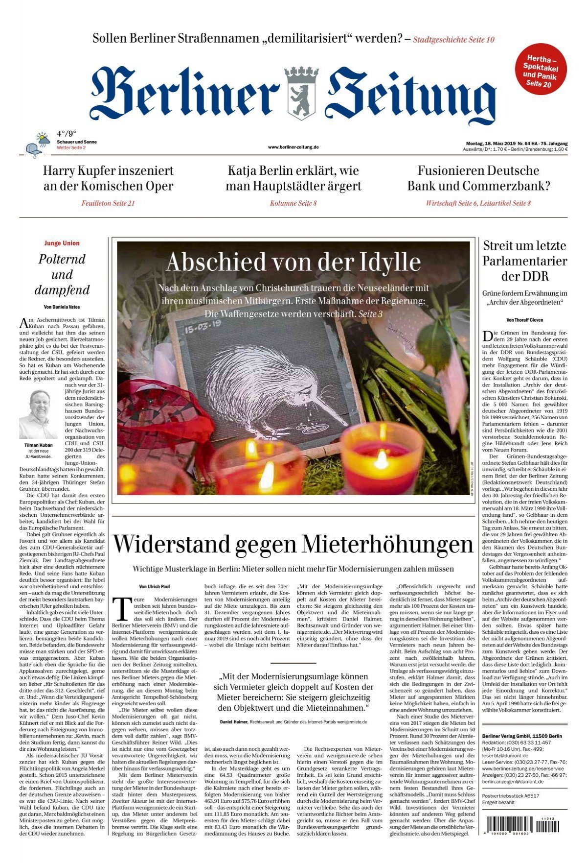 Berliner Zeitung 18 03 19