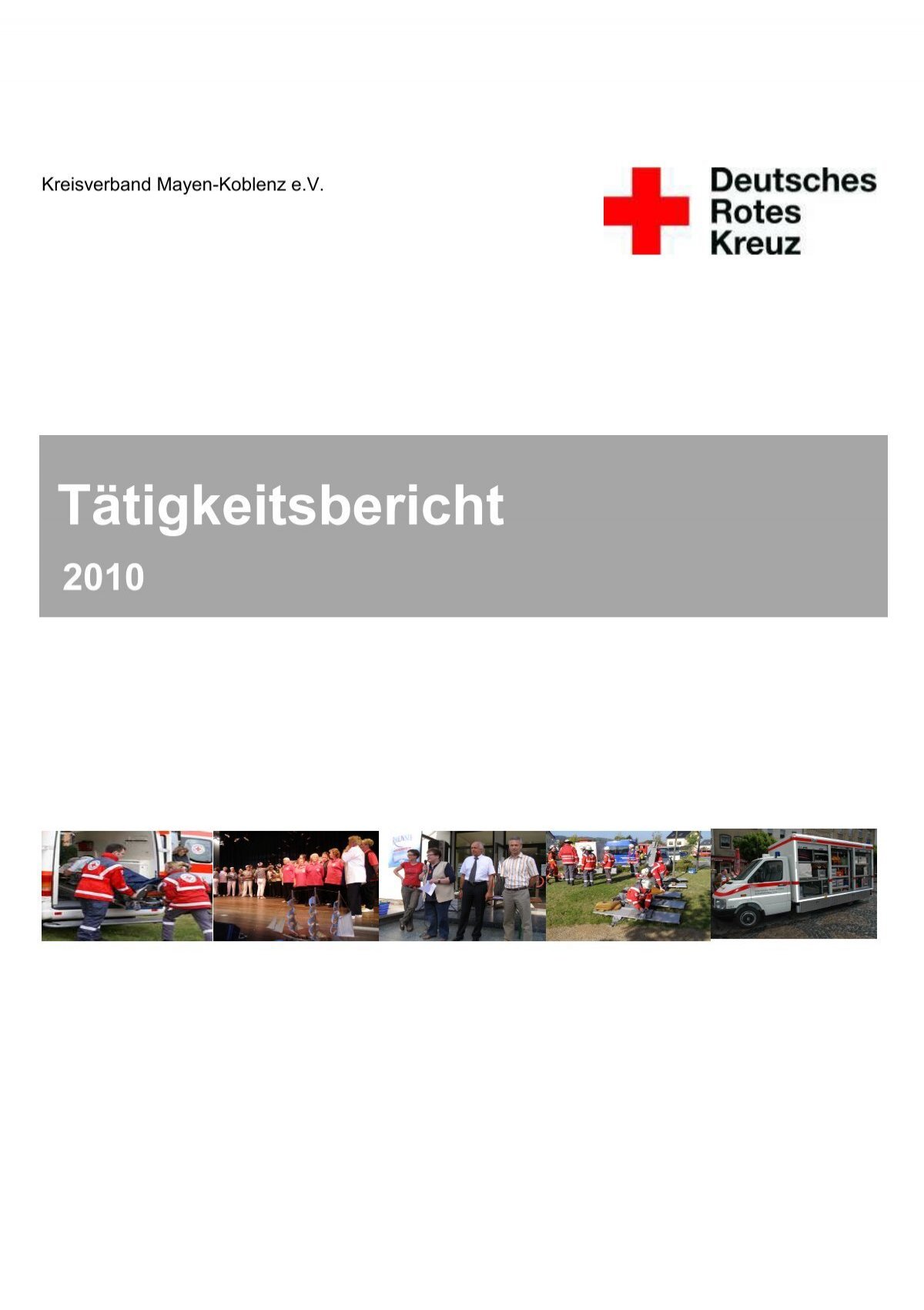 Tätigkeitsbericht - DRK - Kreisverband Mayen-Koblenz