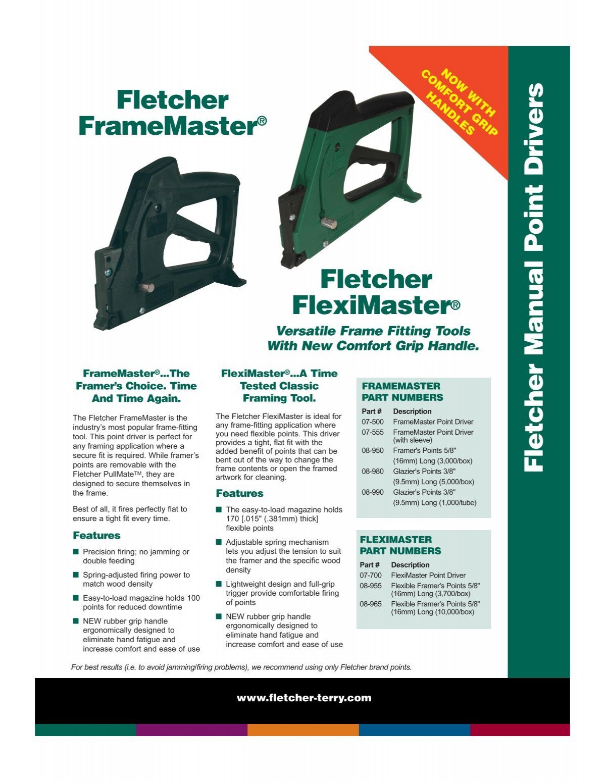 Fletcher Fleximaster Framer's Points 16mm 3,700 Picture Framing 