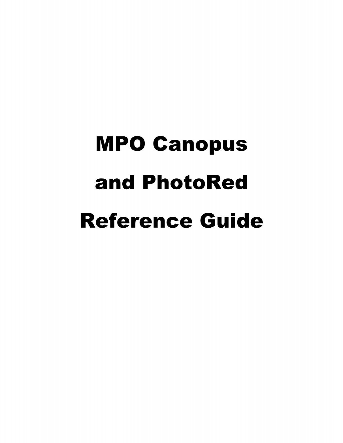 Canopus Photometry Software