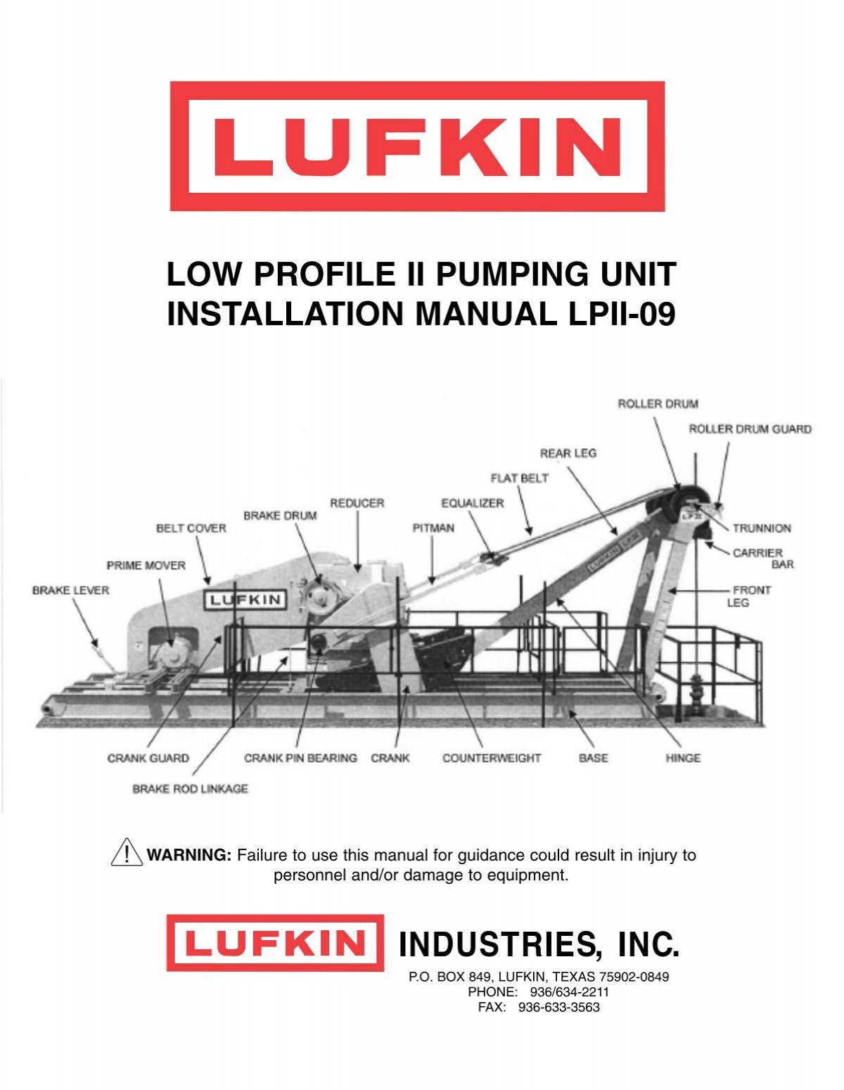Lufkin well manager manual