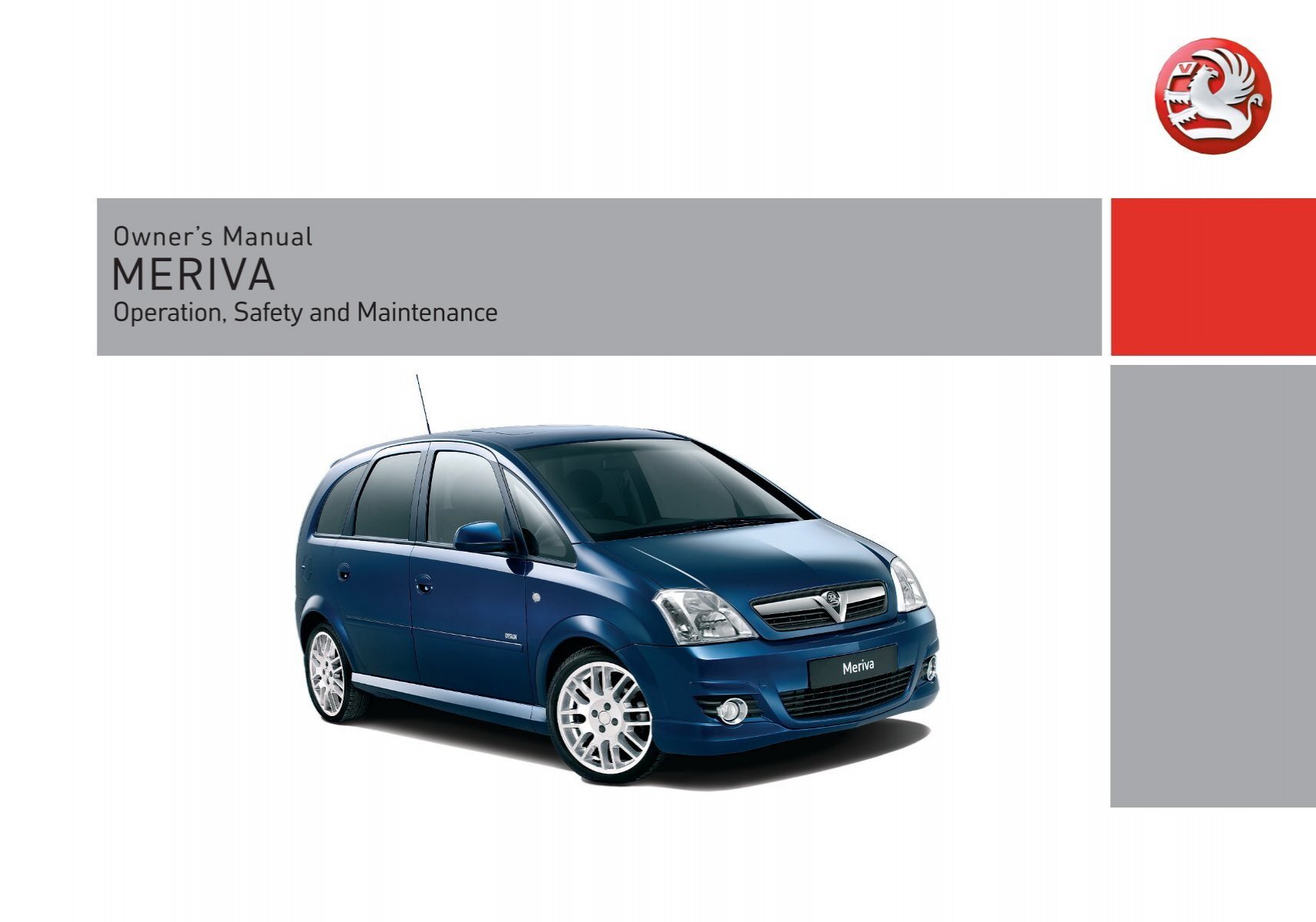 Owner's Manual MERIVA - Vauxhall
