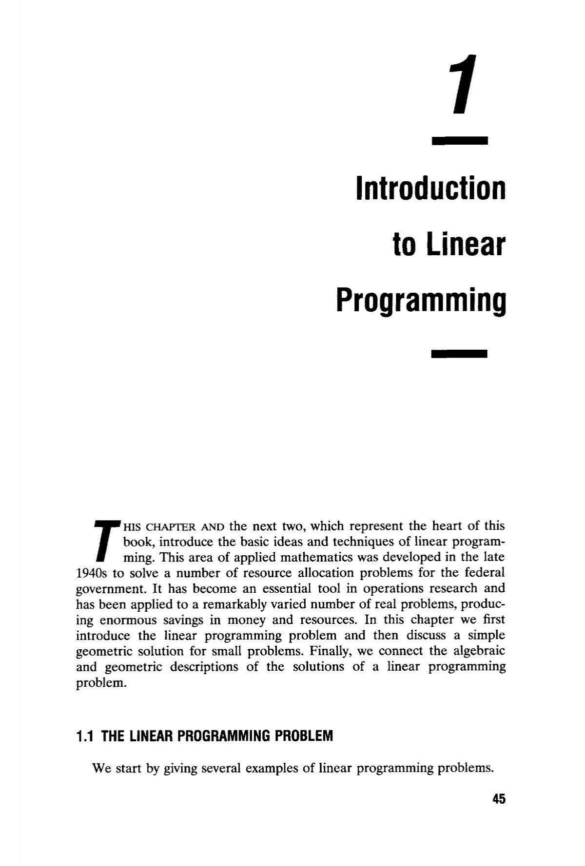 research papers for linear programming