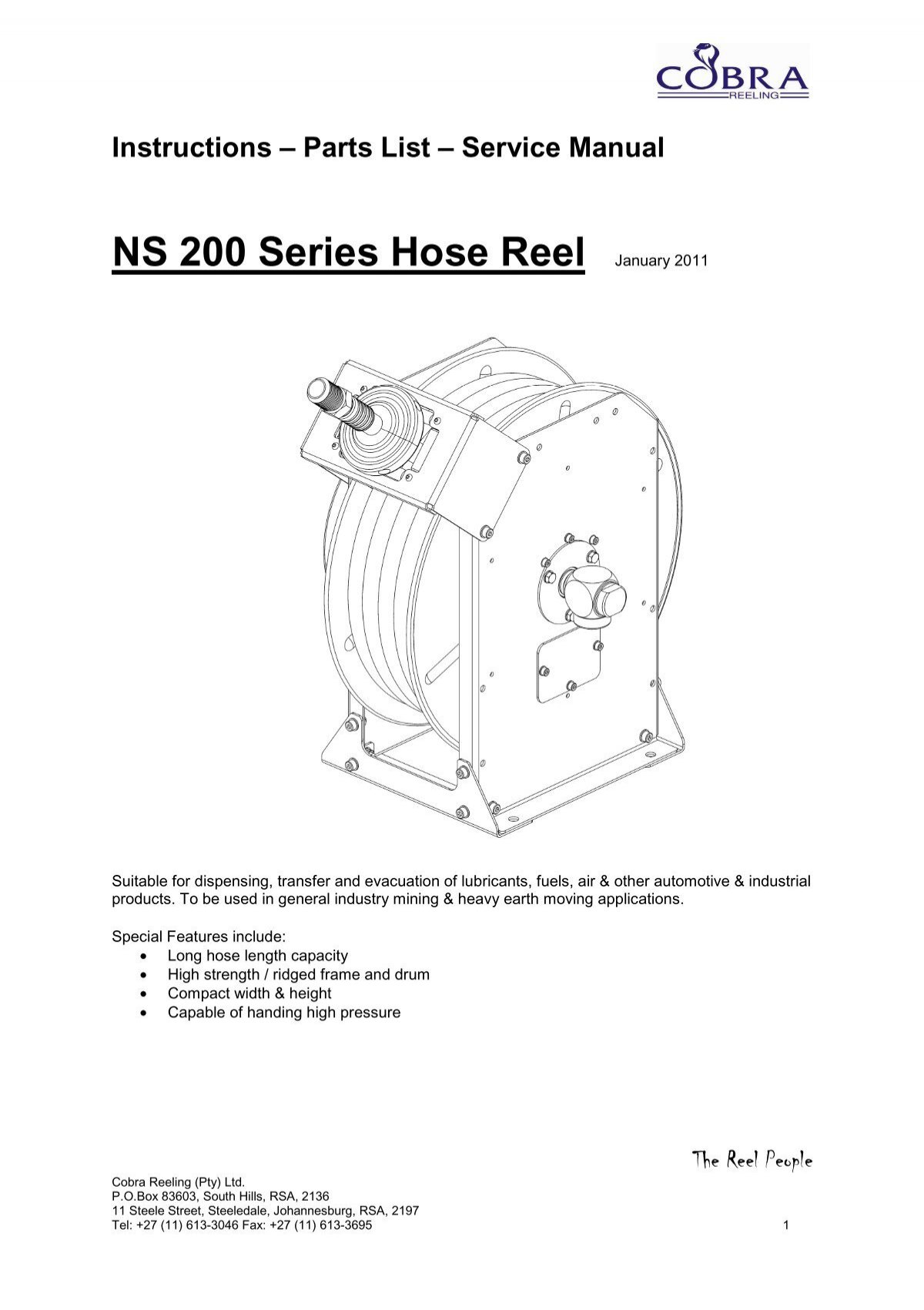 Industrial Hose Reels - JSG Industrial Systems