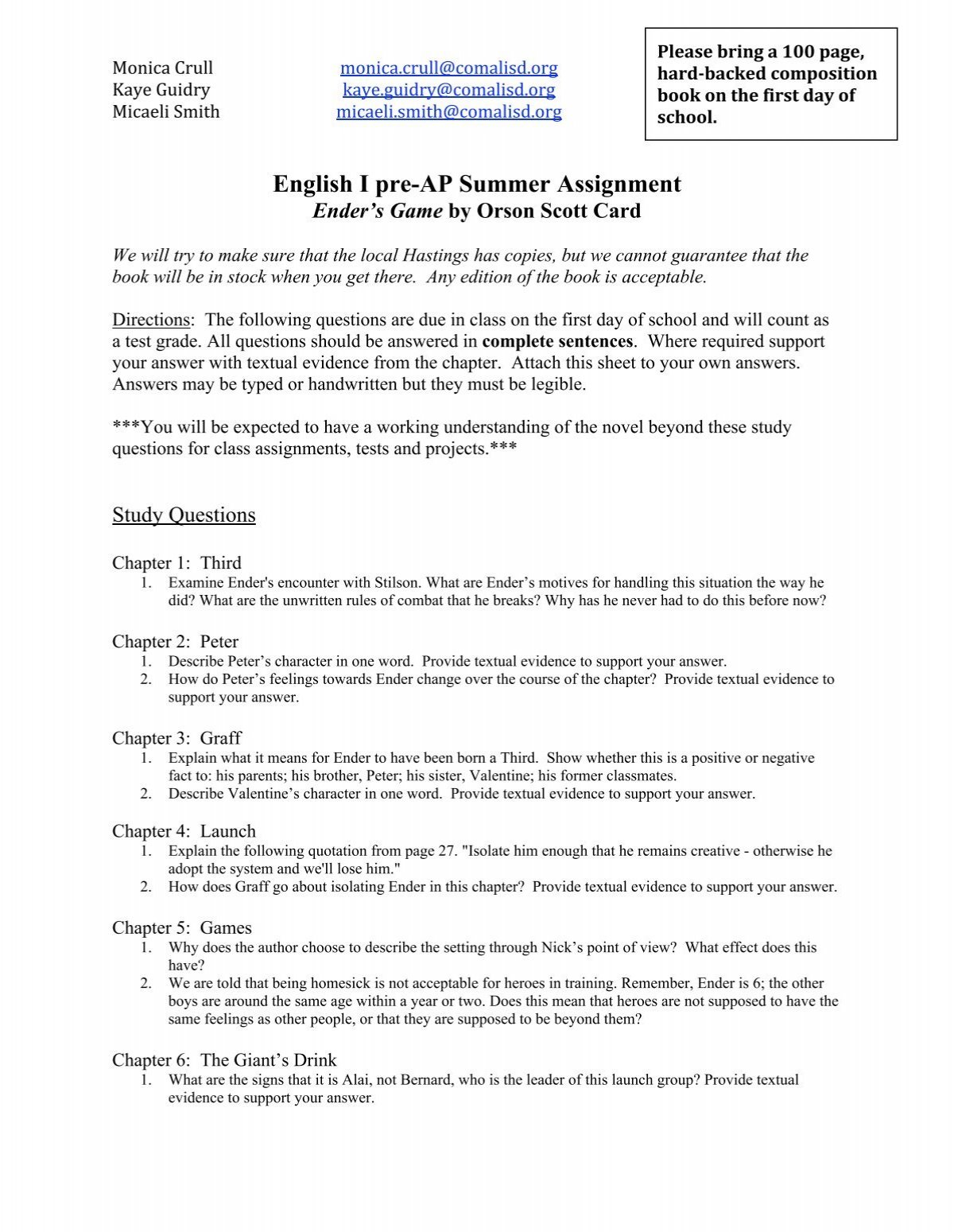 assignment 9th class english