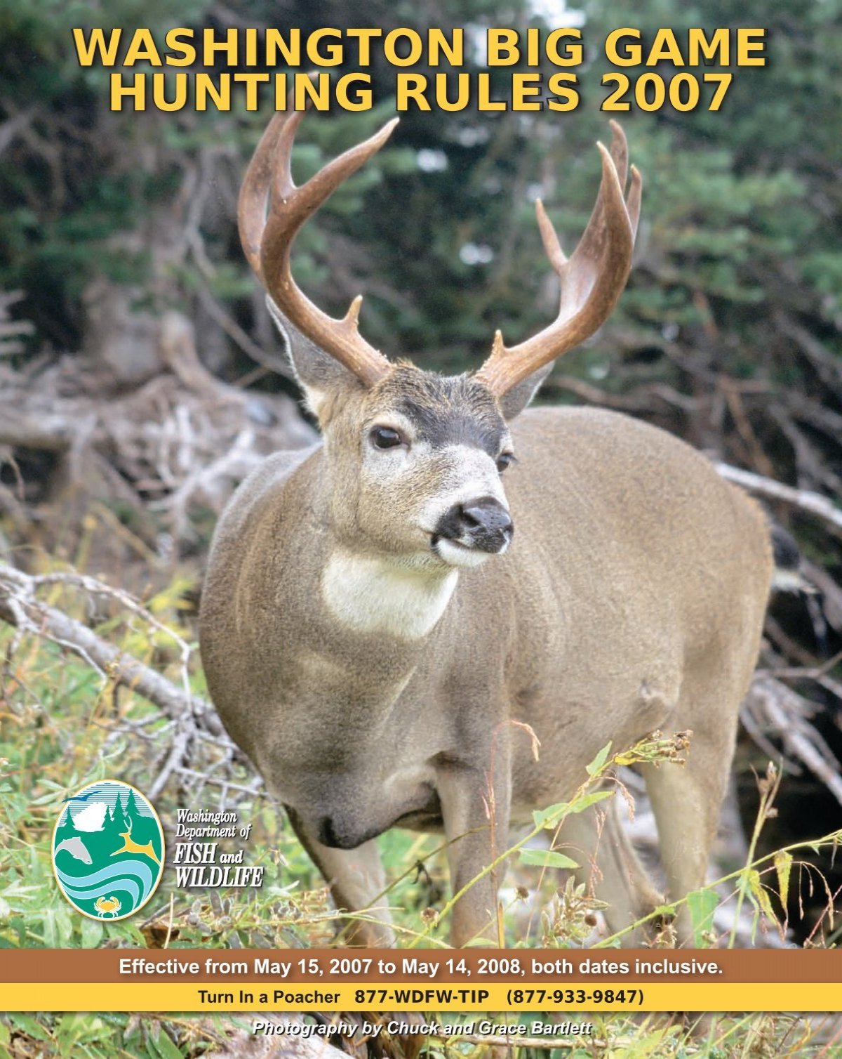 2007-2008 Big Game Hunting Seasons and Rules (Washington State)