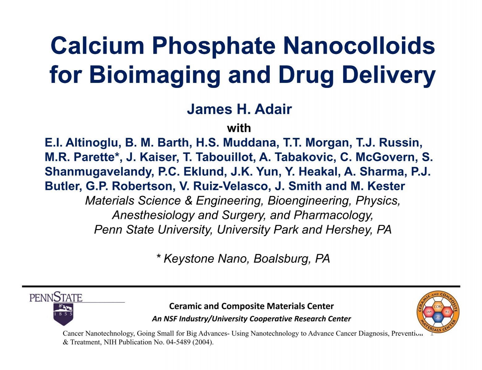 Calcium Phosphate Nanocolloids F Bi Iid Dd Li F Bi Iid Nanoparticles