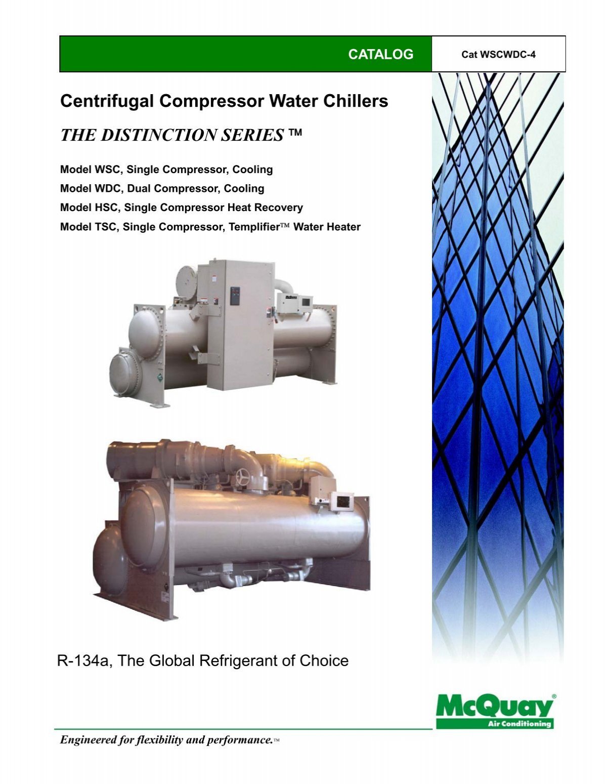 Centrifugal Compressor Water Chillers - McQuay International