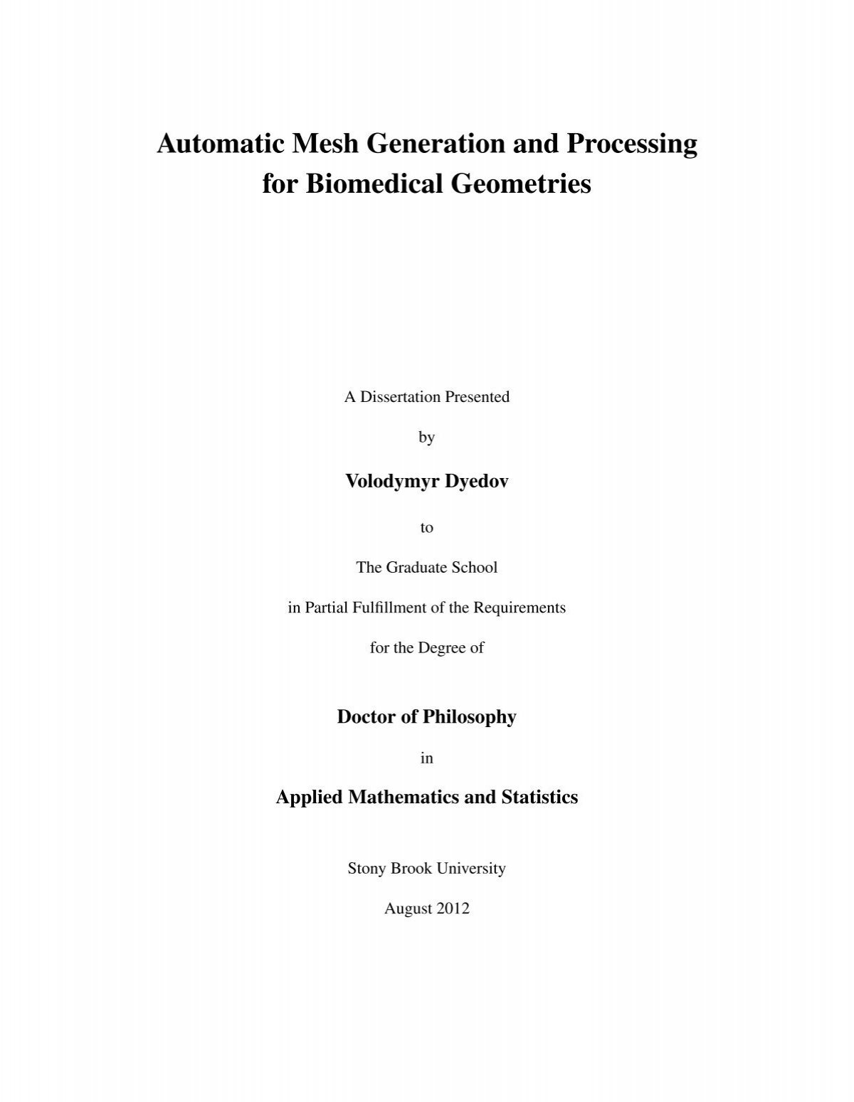 thesis title for mathematics major