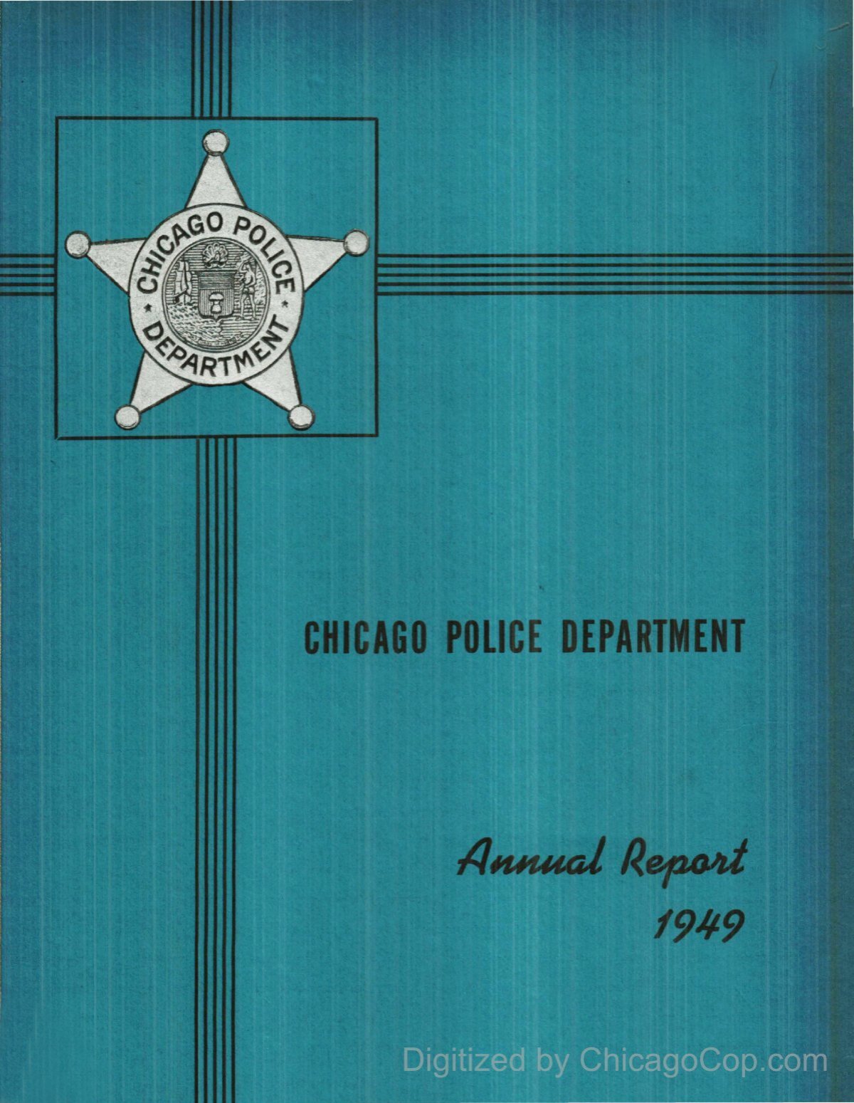 Chicago Police Department Annual Report 1949 Chicago
