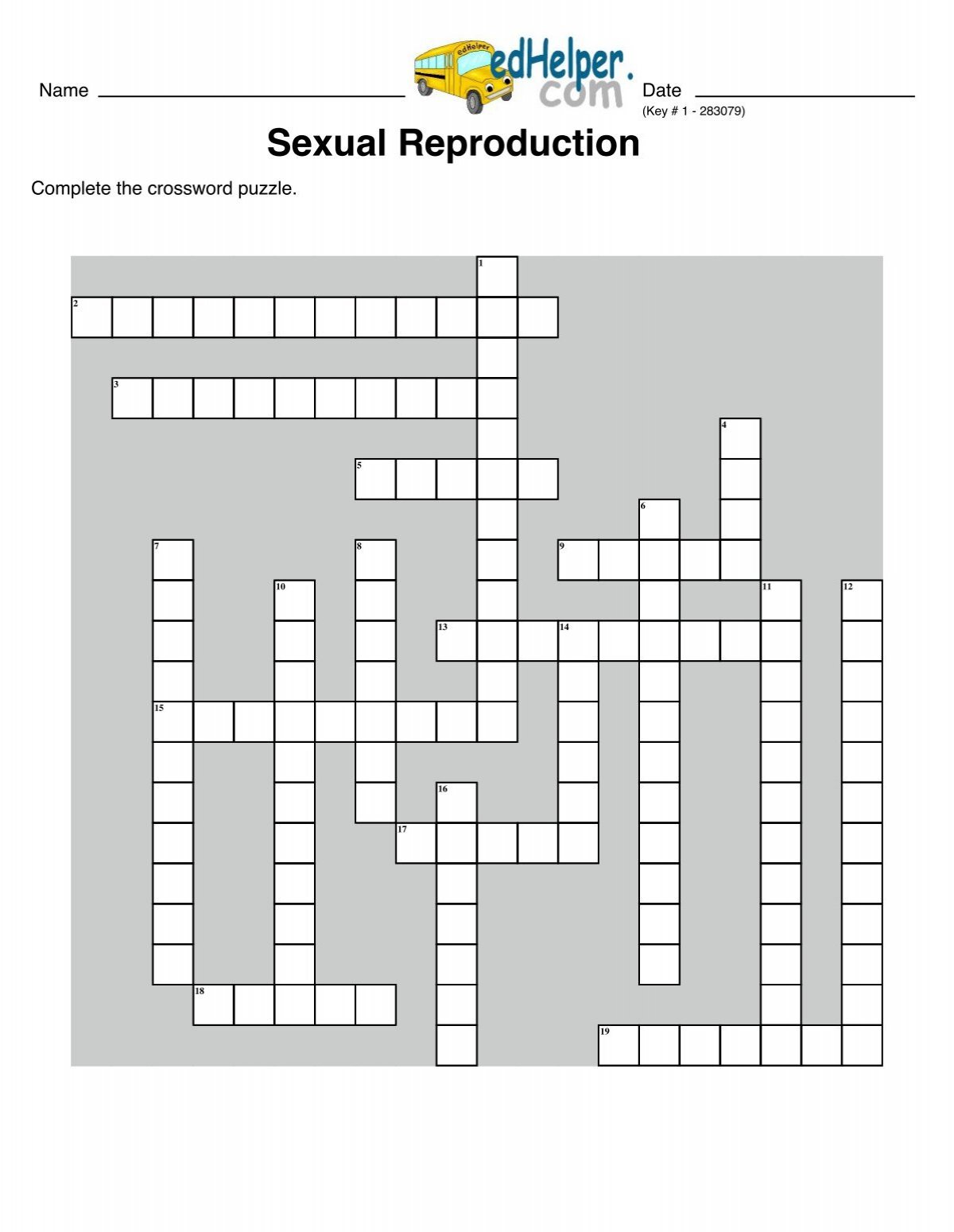 Reproduction Crossword