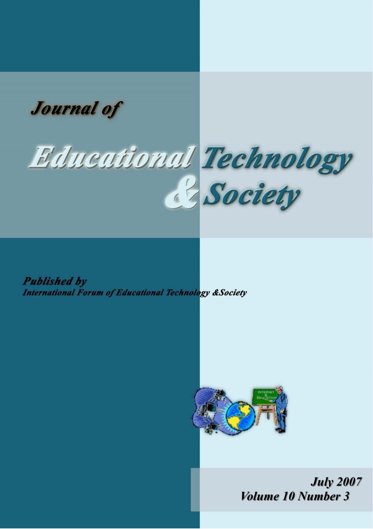 July 2007 Volume 10 Number 3 - Educational Technology &amp; Society