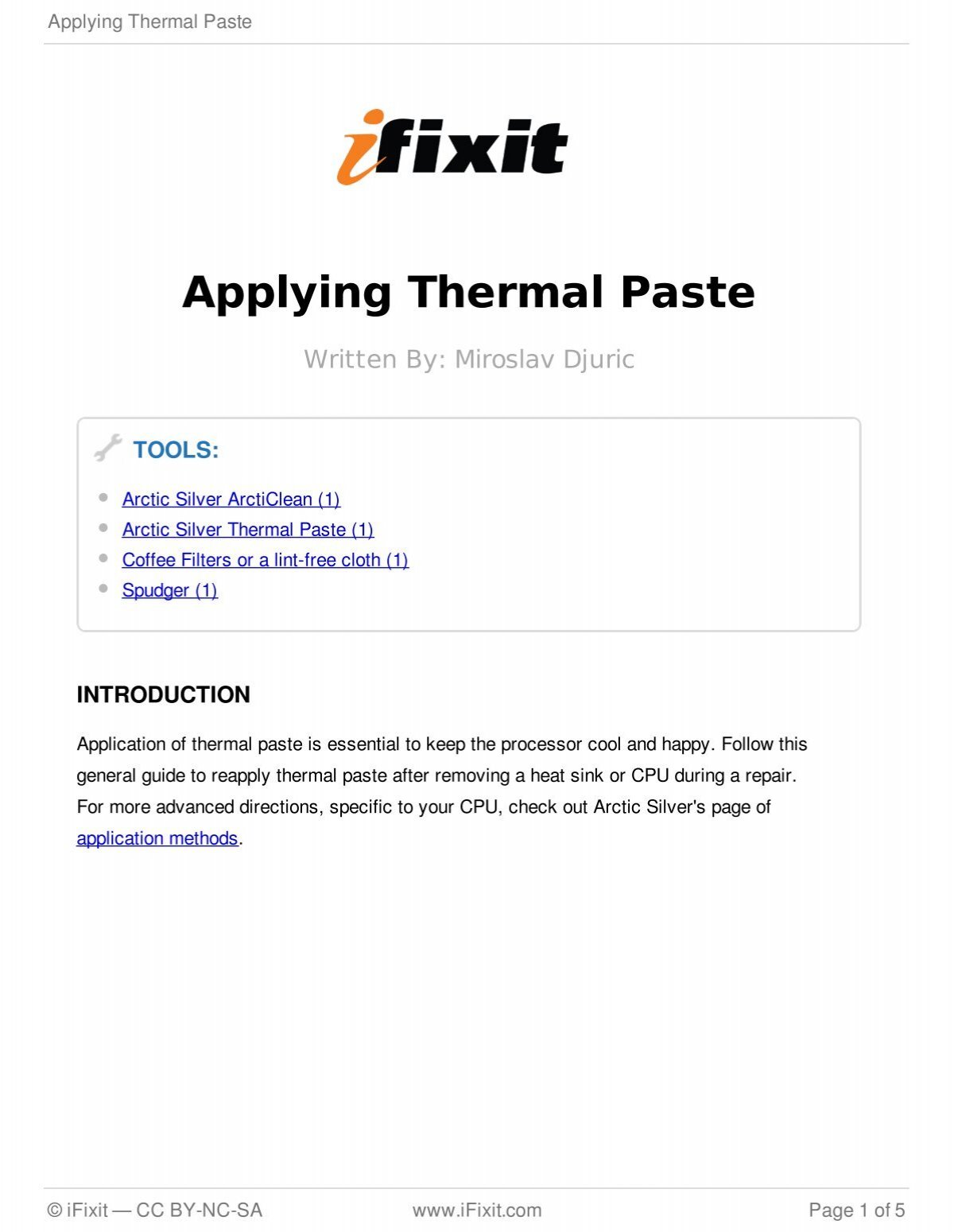 iFixit Thermal Paste