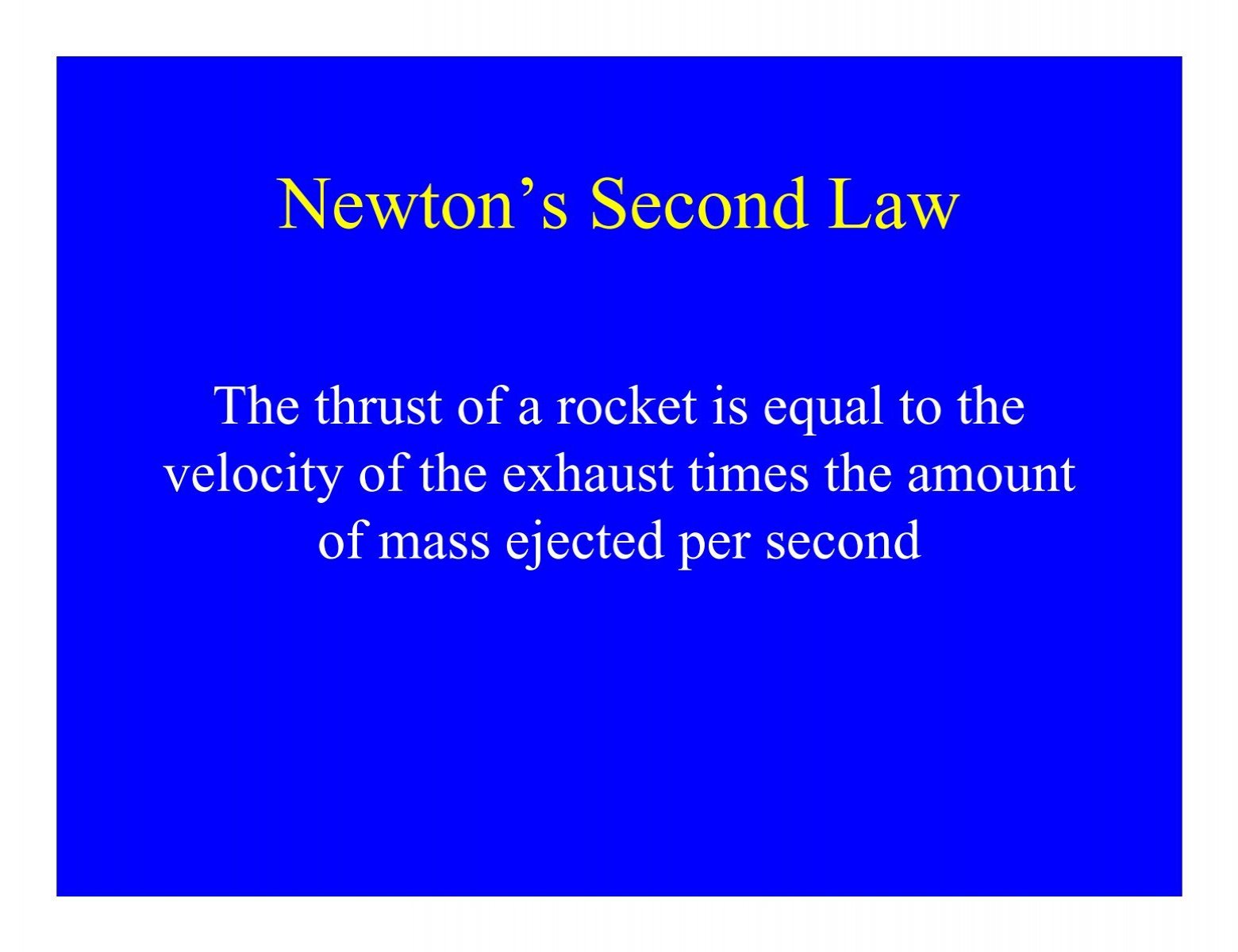 Newtons Second Law The 7165