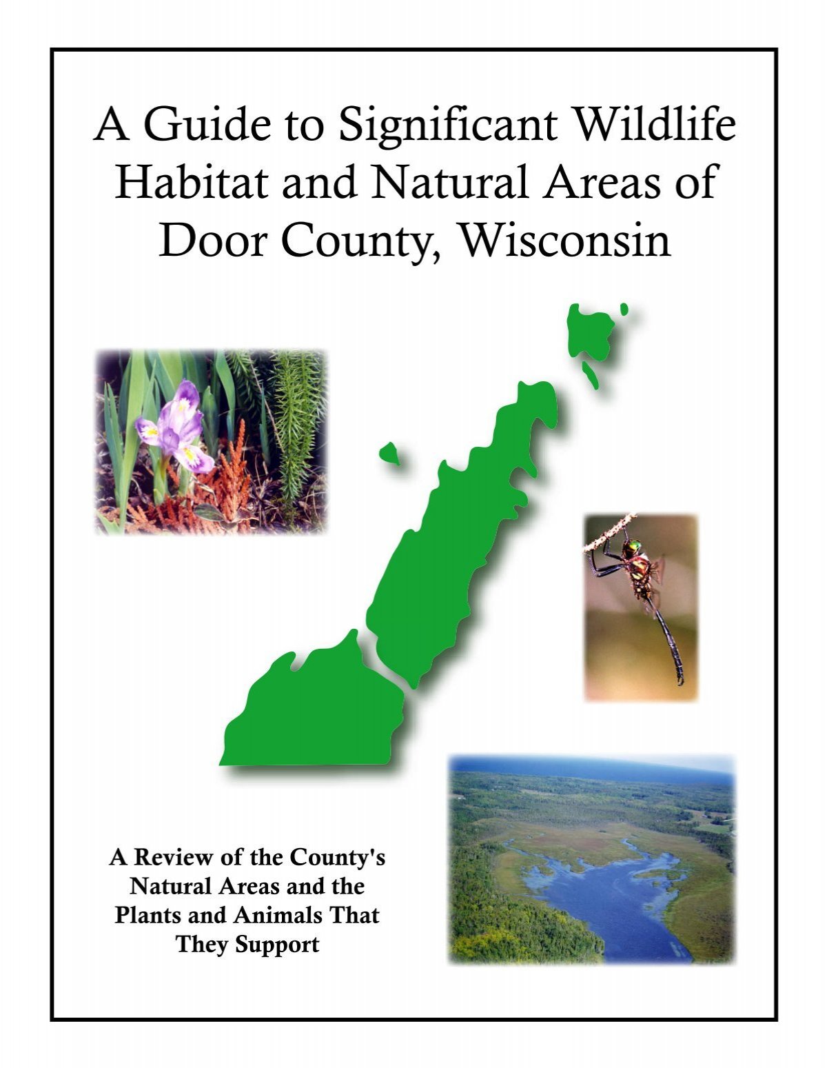 Guide to Significant Wildlife Habitat - Door County Web Map
