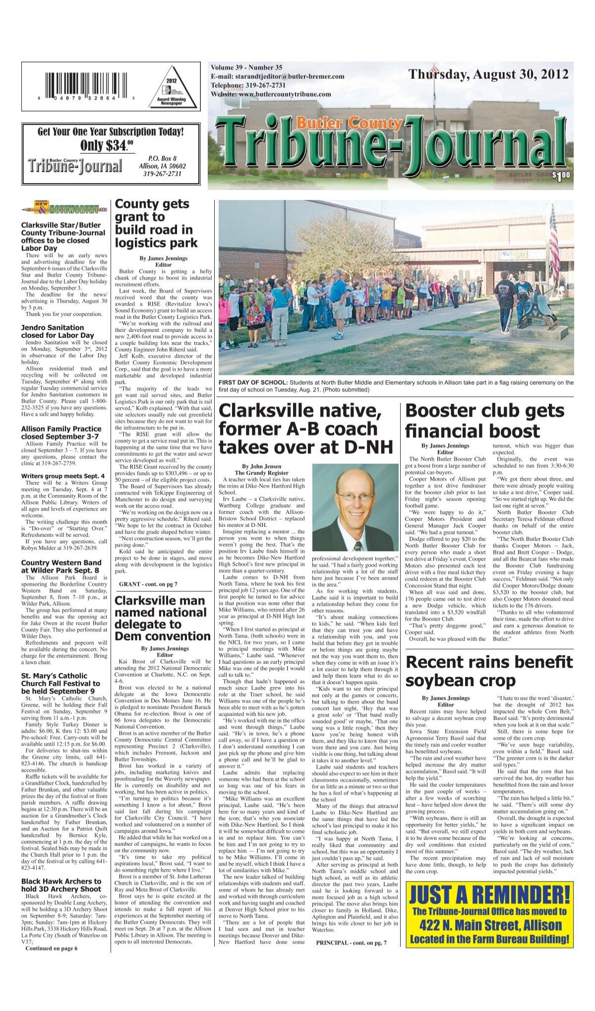 Computer version - Butler County Tribune-Journal
