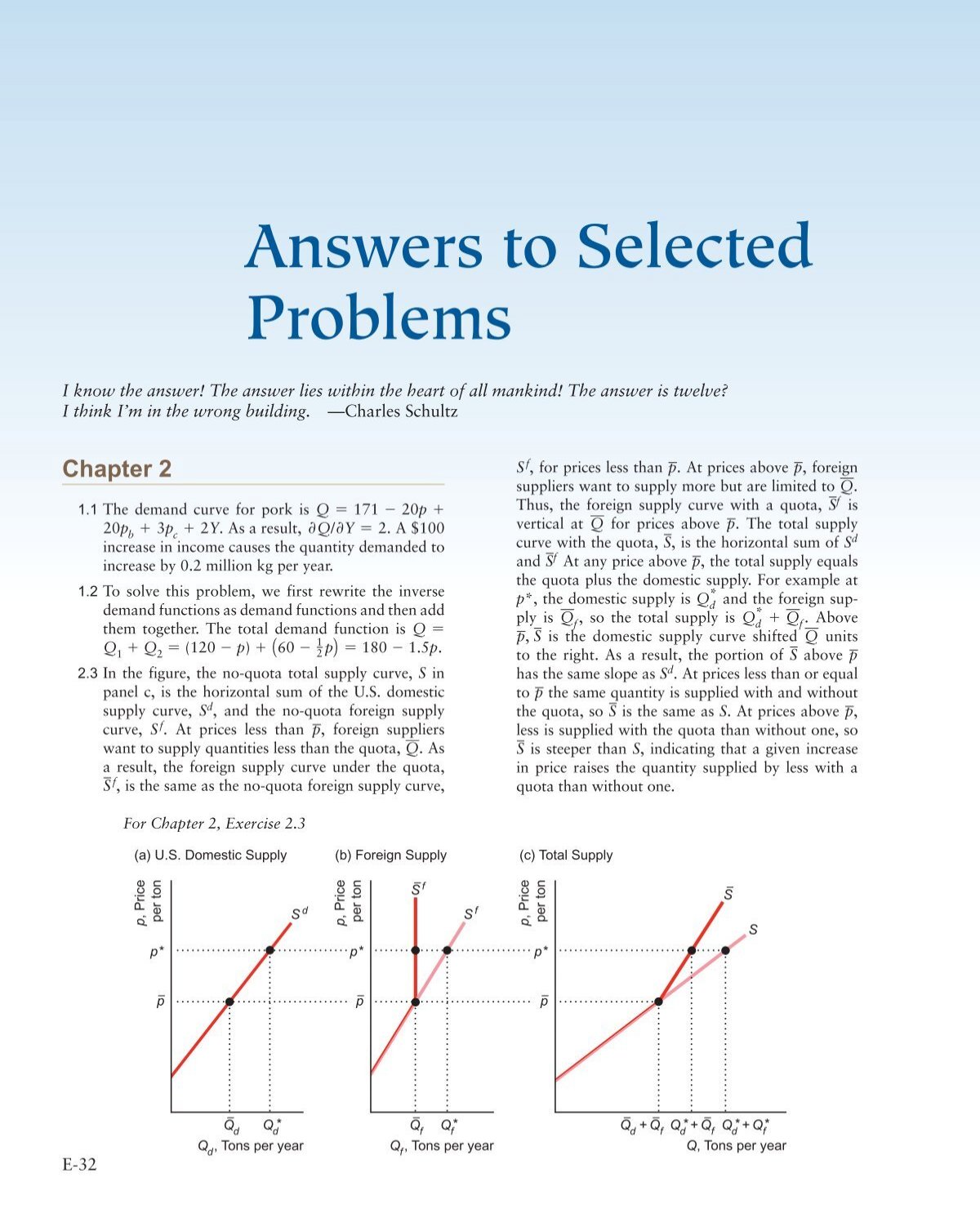 Answers To Selected Problems