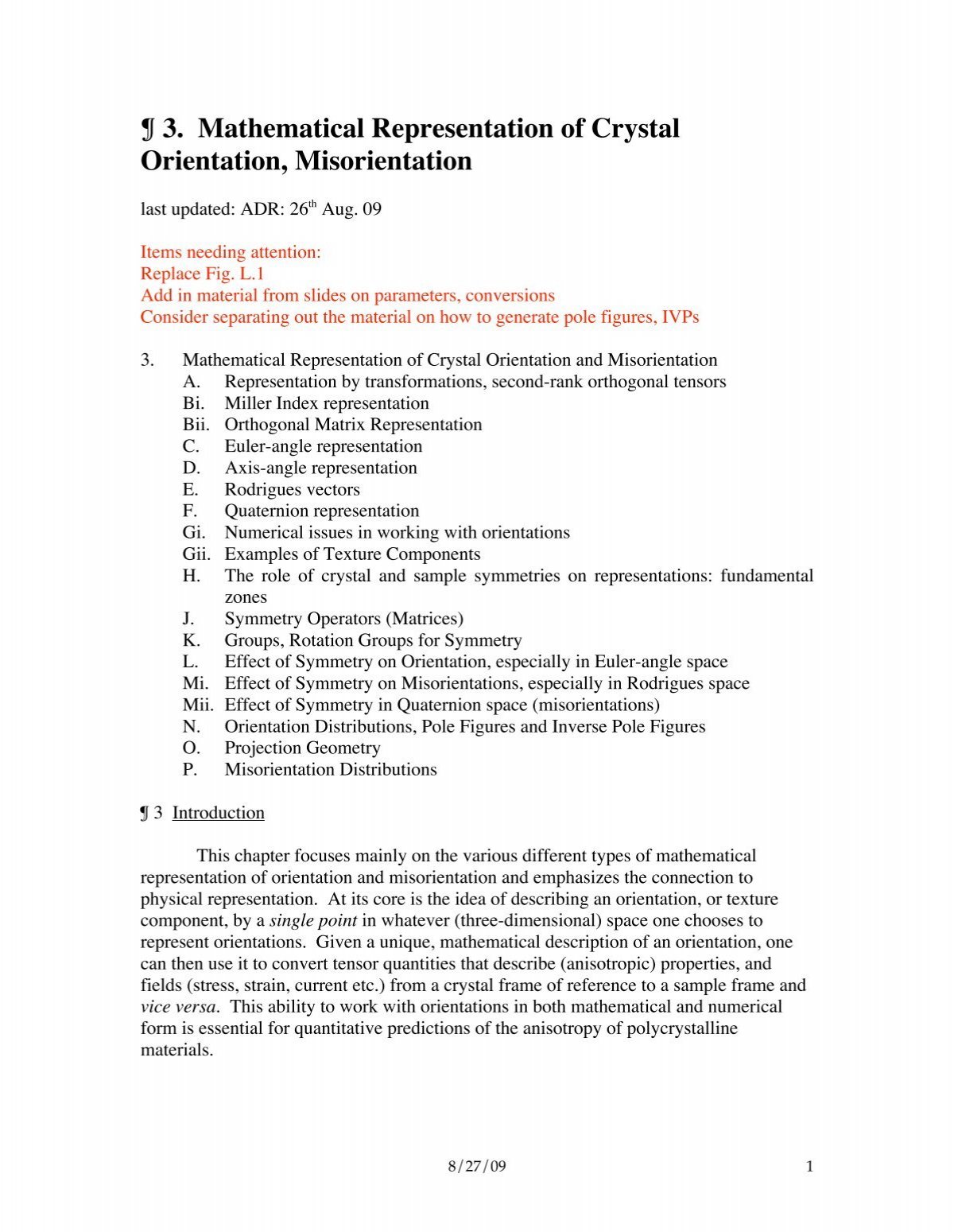 3 Mathematical Representation Of Crystal Orientation Misorientation