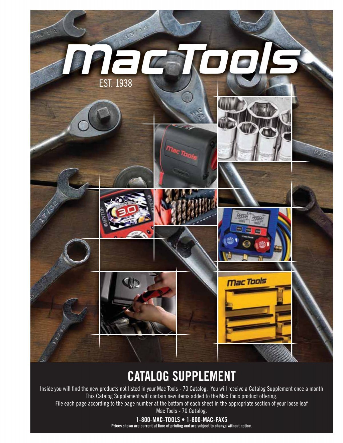 Mac tools parts catalog