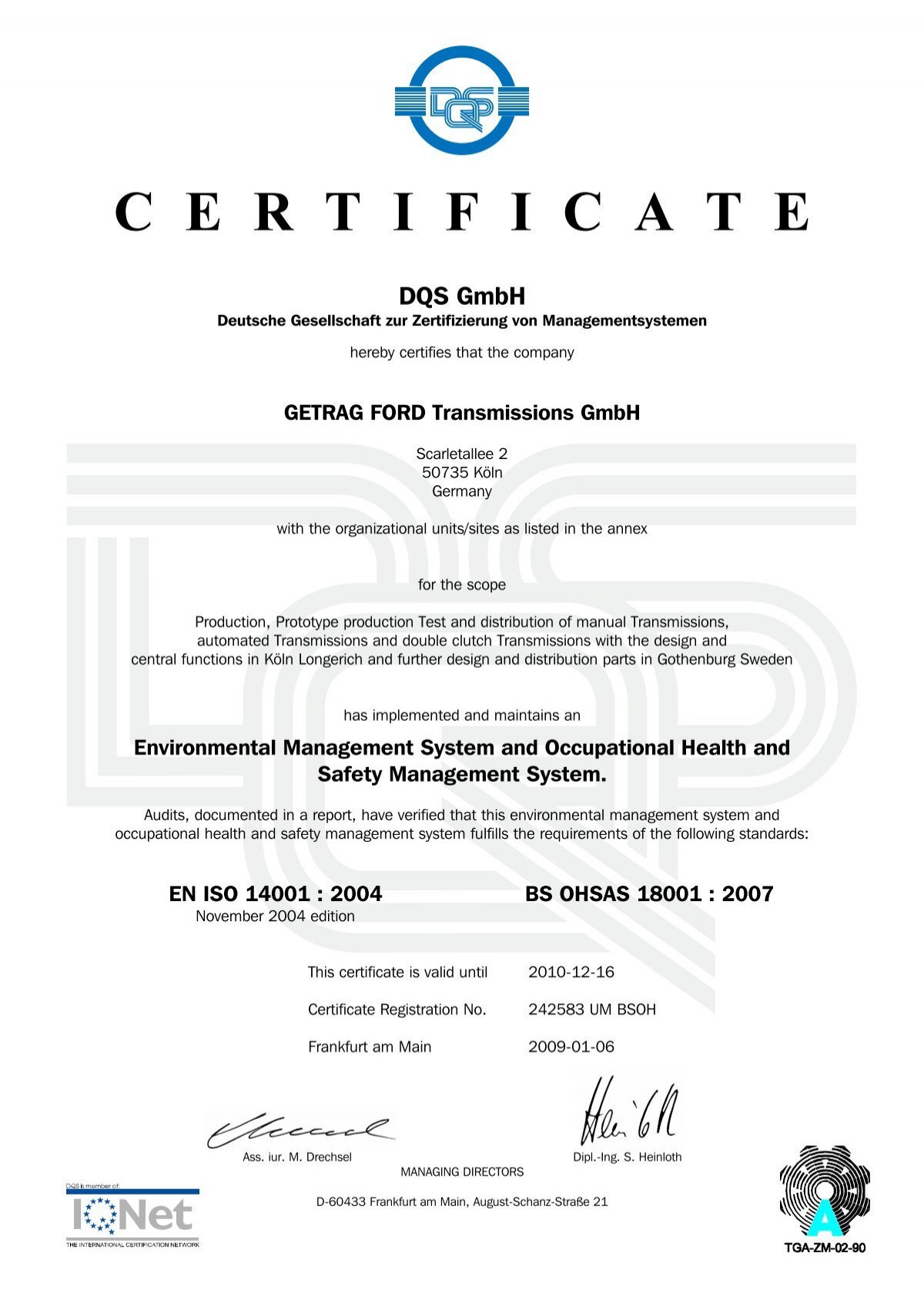BS OHSAS 18001:2007 download