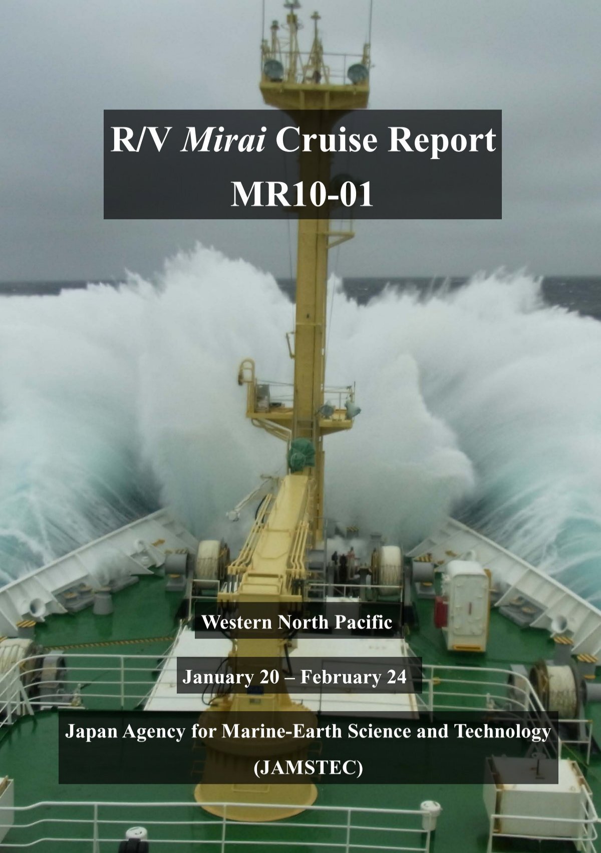 Cruise Report Jamstec Japan Agency For Marine Earth Science And