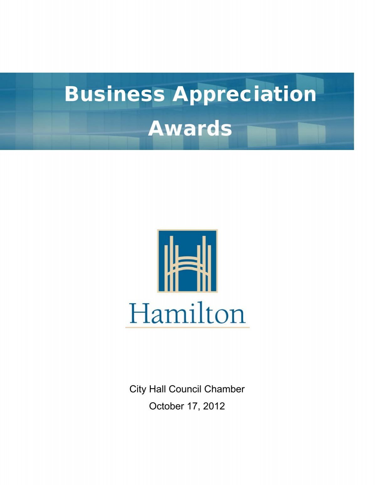 2022 City Of Hamilton Business Income Tax Return