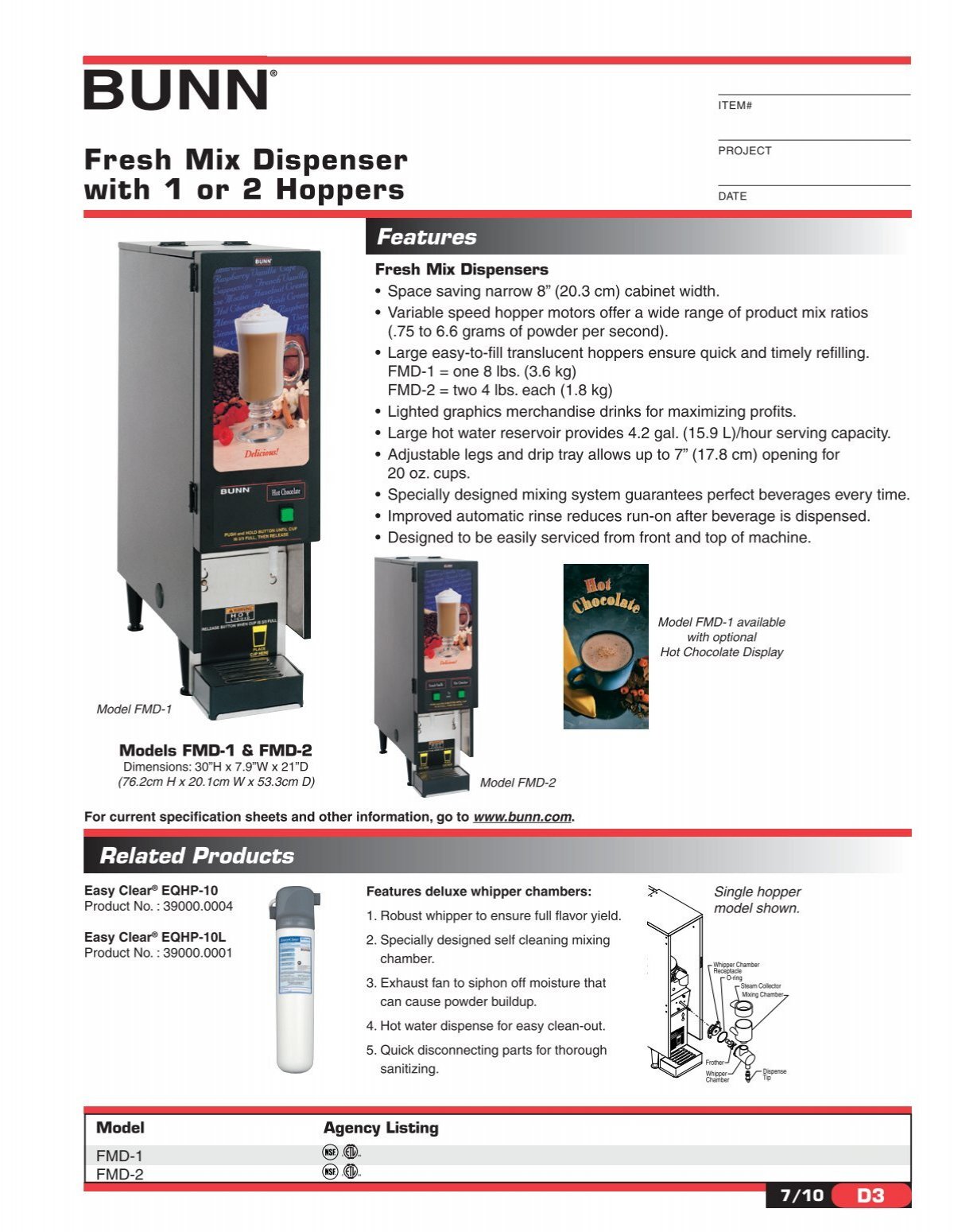 Bunn FMD-2 - Fresh Mix Dispenser - 2 Hoppers