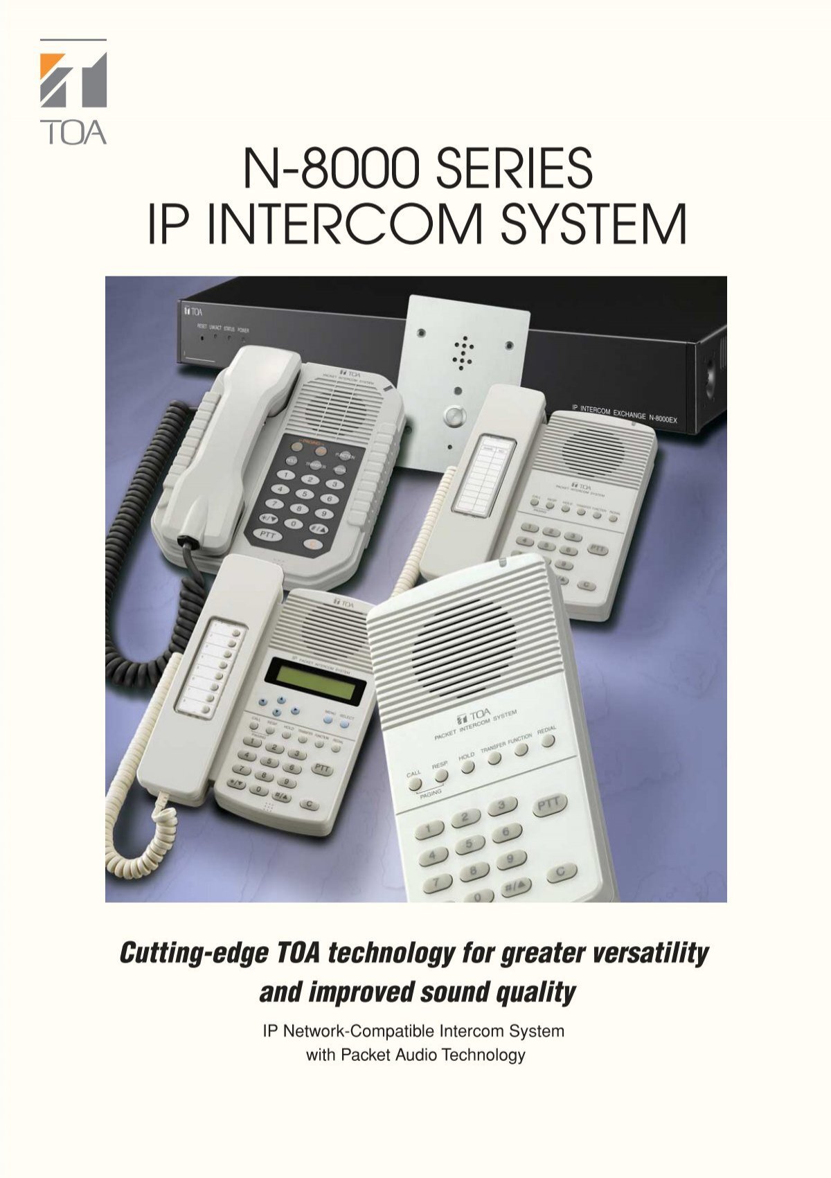 N-8000 Series IP Intercom System, Products
