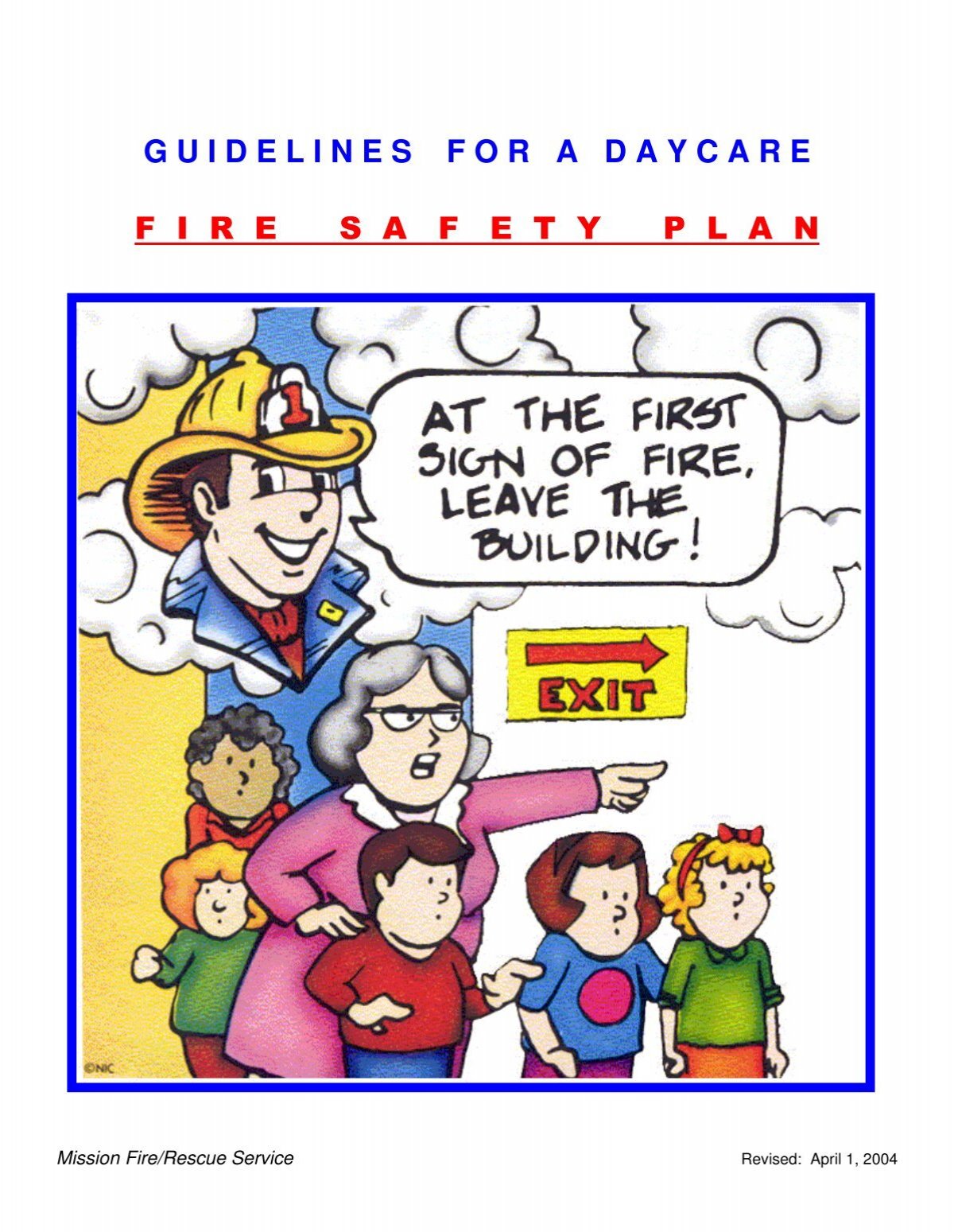 Fire Safety Plan Guidelines