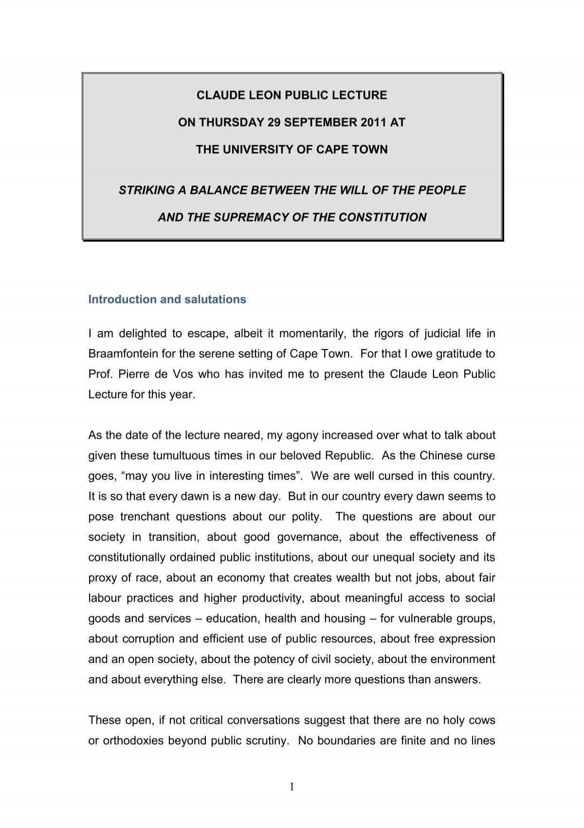Constitutional Supremacy Theory Versus Reality No 2 Of A Series Of Essays By The Tun Hussein Onn Chair In International Studies Isis