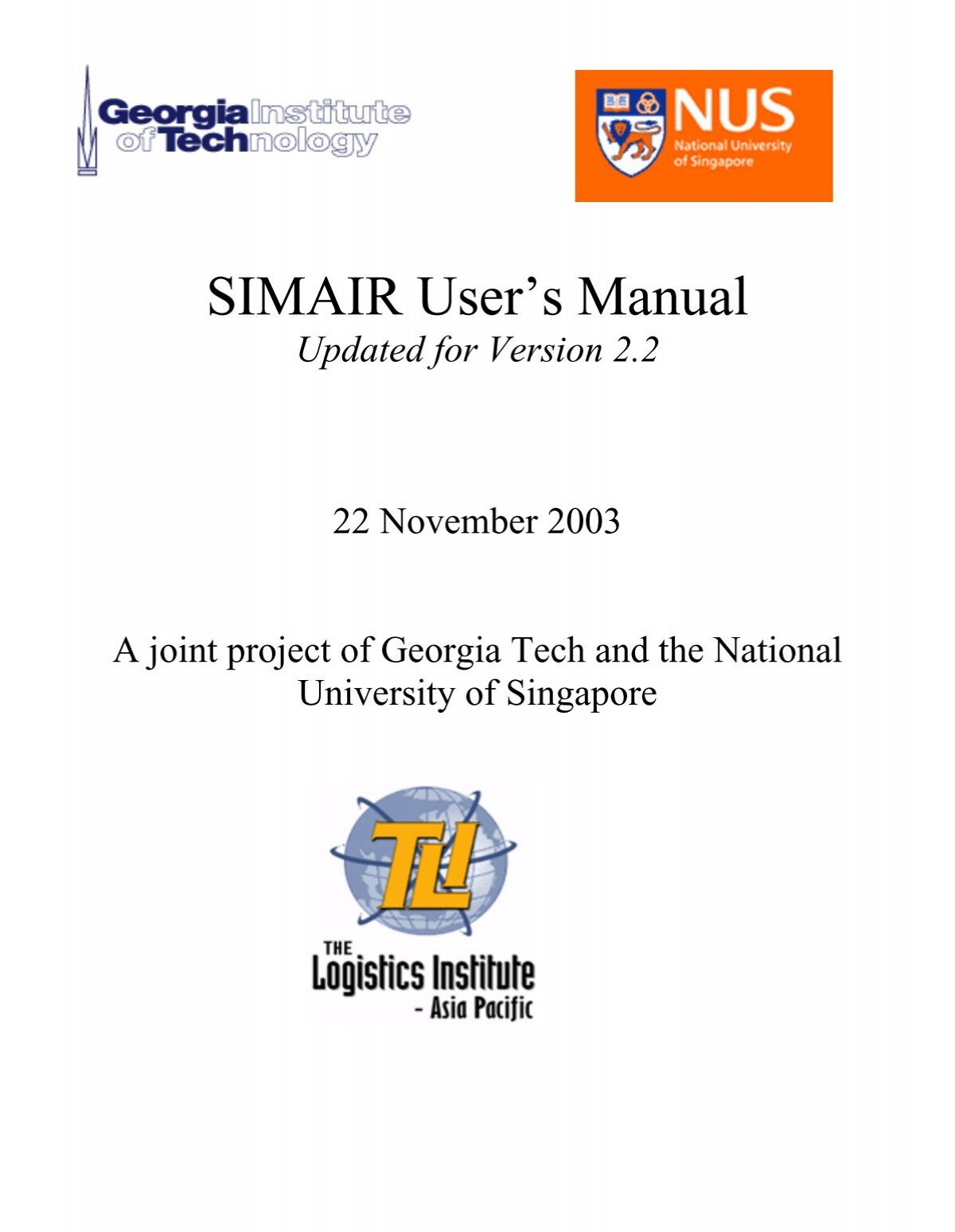 Simair User S Manual