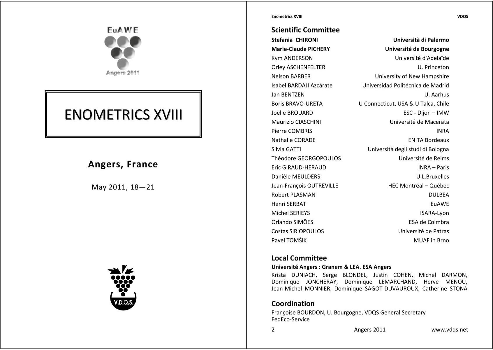 ENOMETRICS XVIII - Vineyard Data Quantification Society VDQS