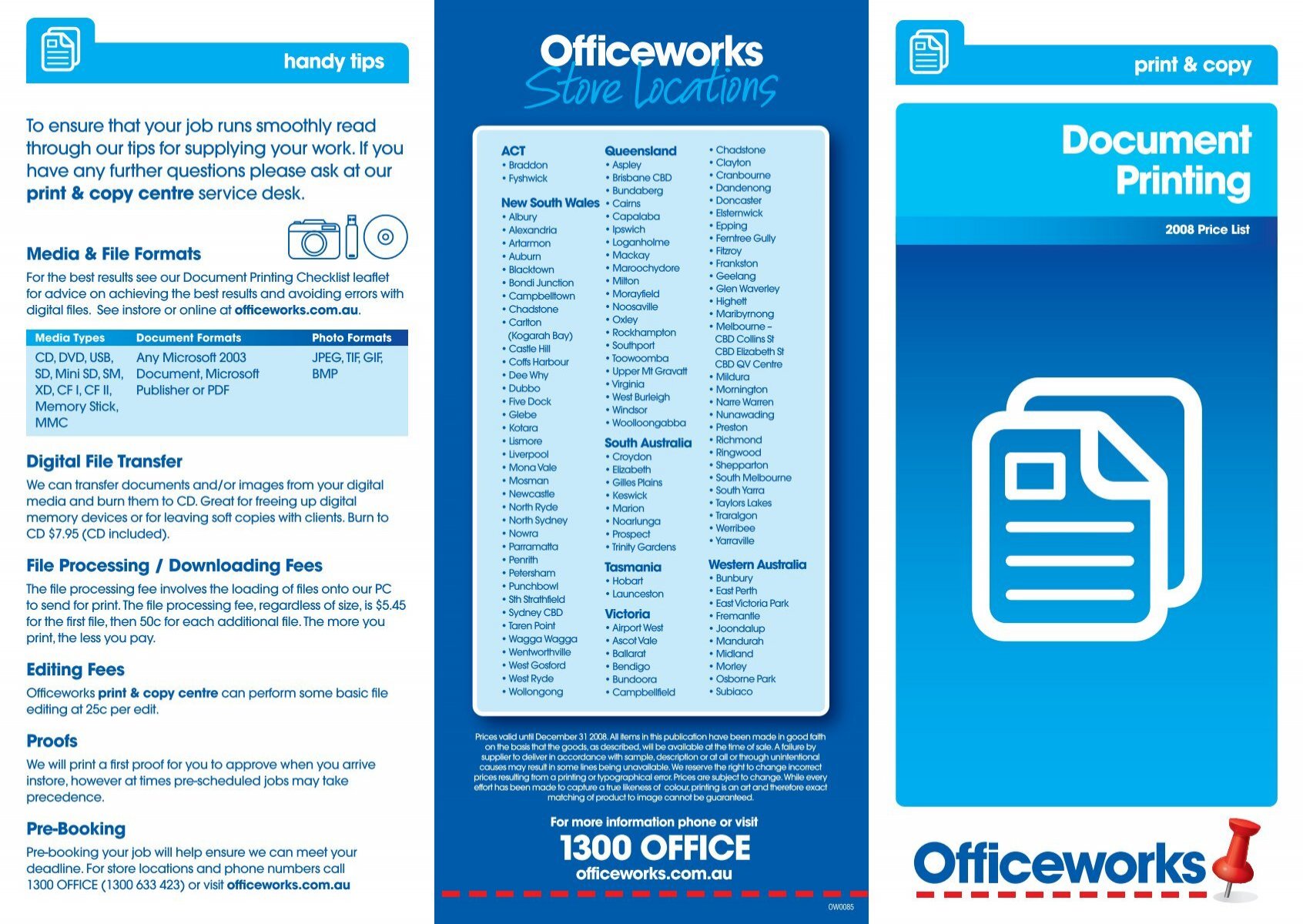 Officeworks Print Document