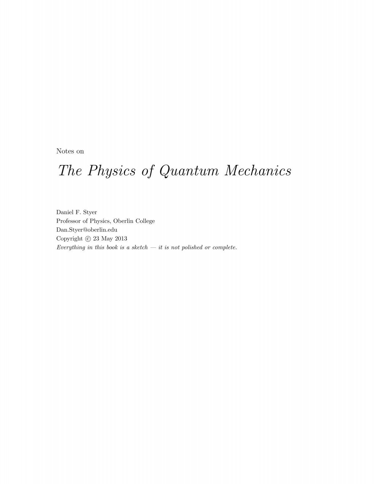 Quantum Theory: A Very Short Introduction by John Polkinghorne by