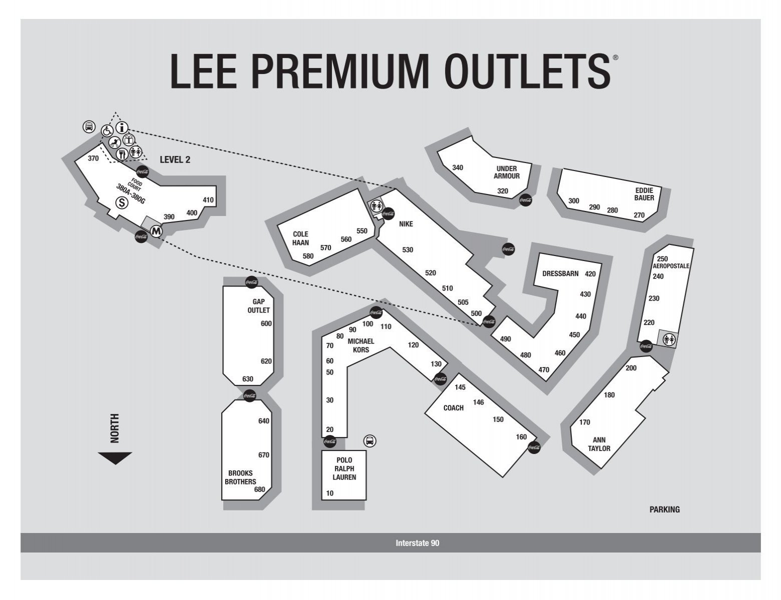 Johor Premium Outlets Center Map.pdf - JOHOR PREMIUM OUTLETS CENTER HOURS &  ENQUIRY ElvEiE S Monday through Sunday, 10AM - 10PM Ef—=ZEHH, R H0SE B