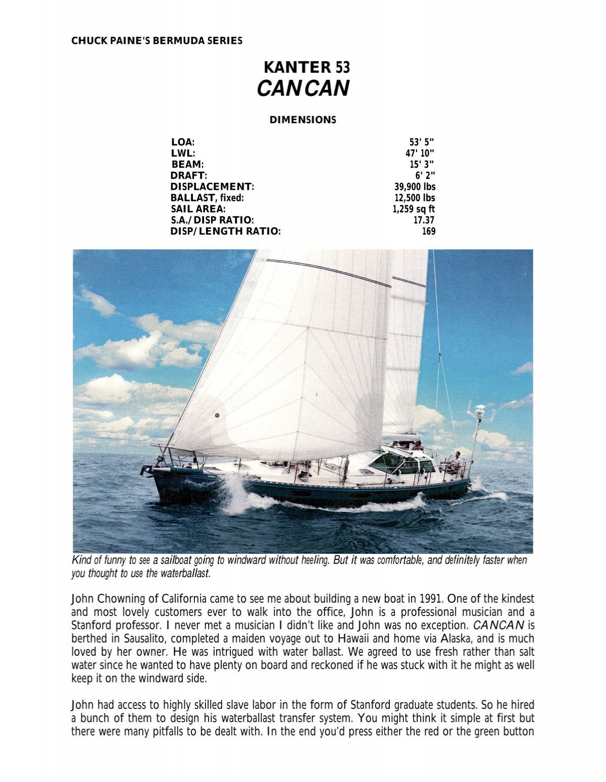 kanter 53 sailboat