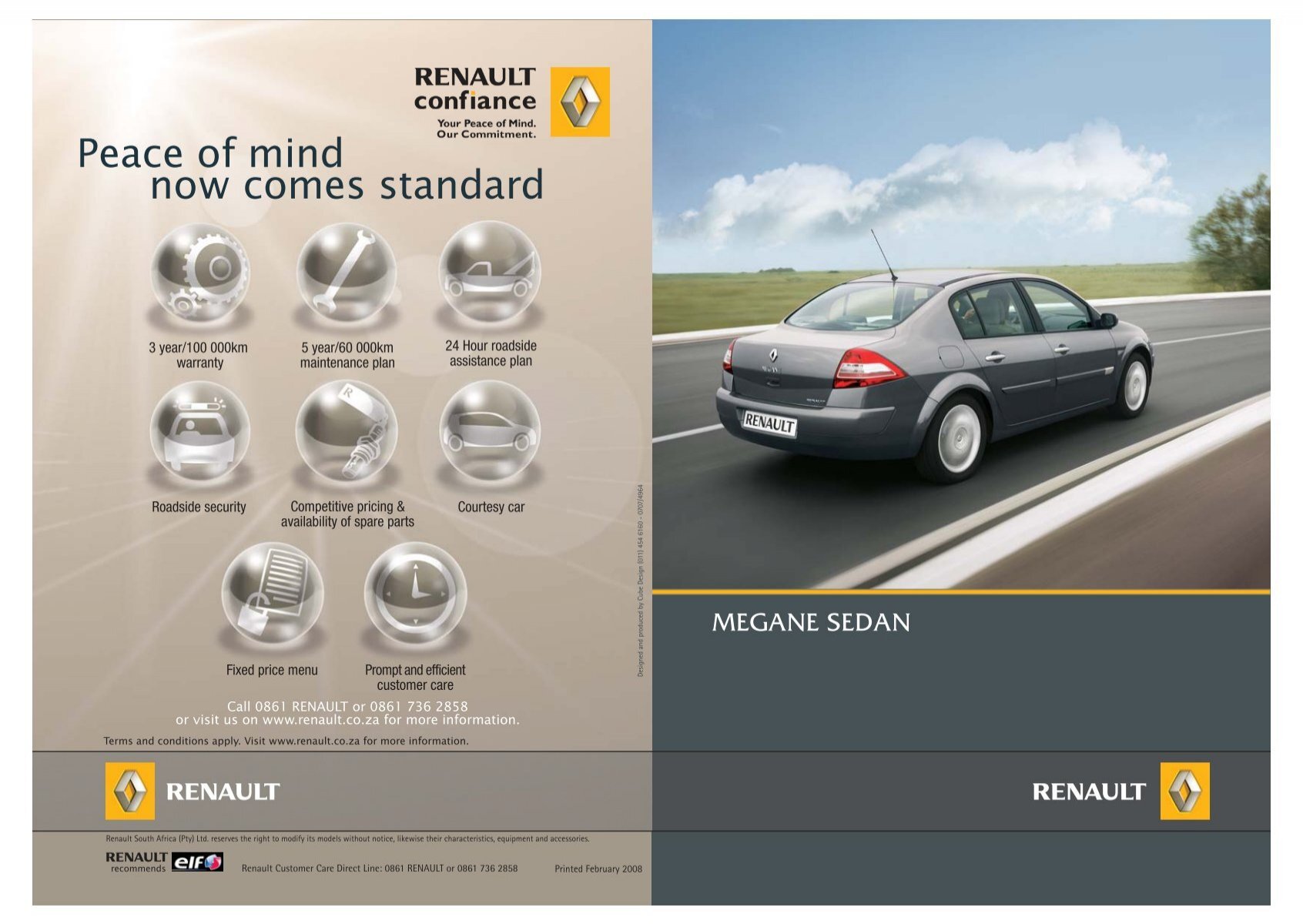 Renault Megane 2 Phase 2 Saloon 1.6 16v Emotion specs, dimensions